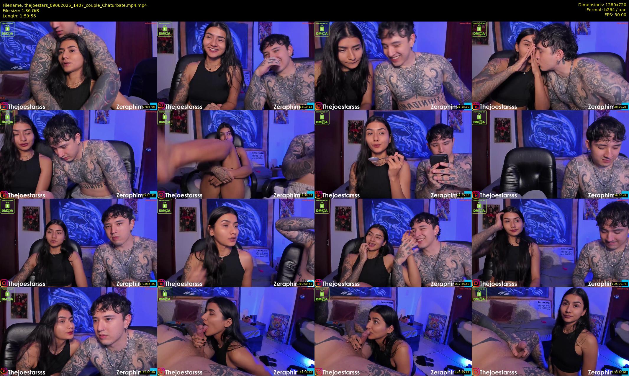 thejoestars — 120 minute Chaturbate couple cam show recording, 720p, Jun 9, 2025