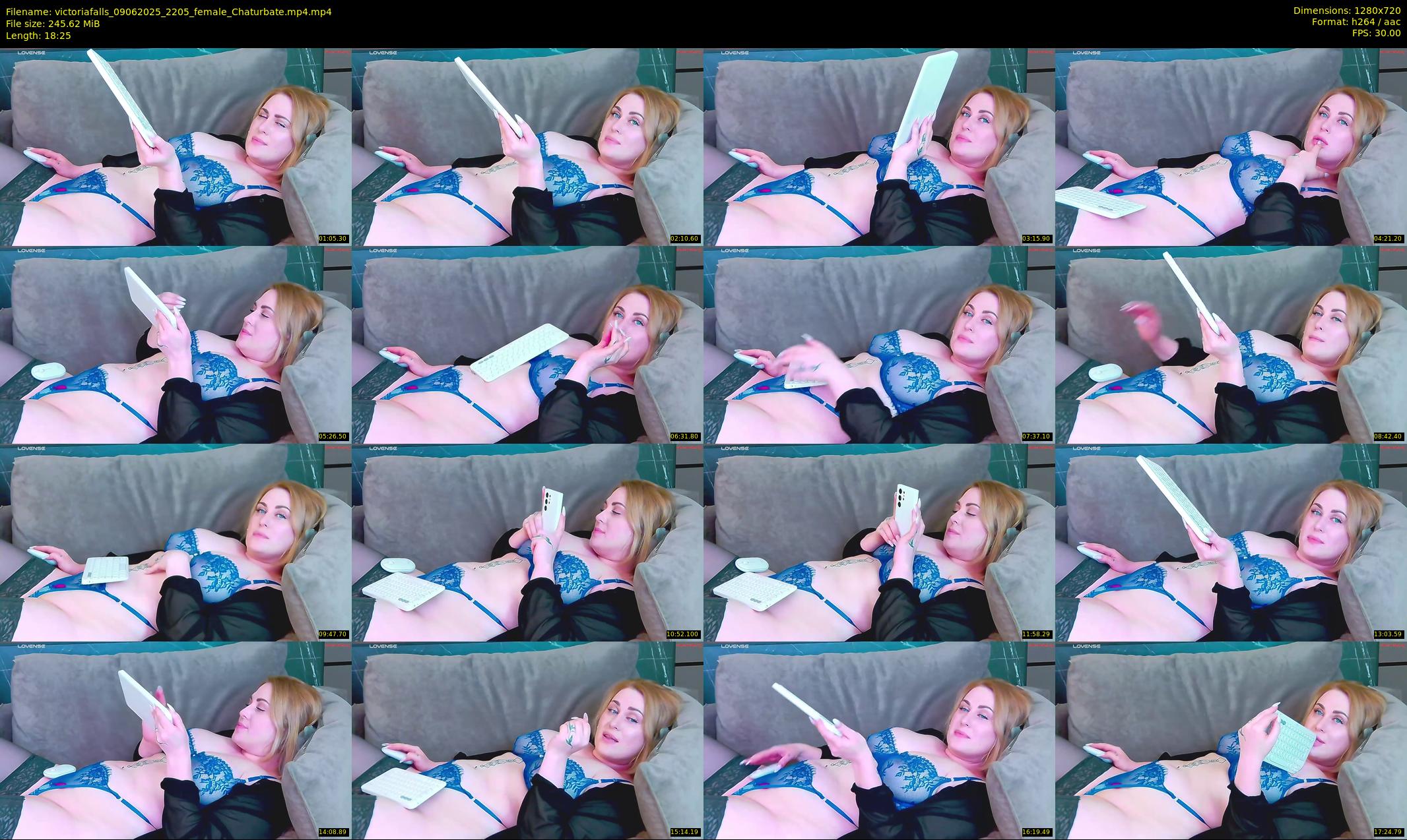 victoriafalls — 19 minute Chaturbate female cam show recording, 720p, Jun 9, 2025