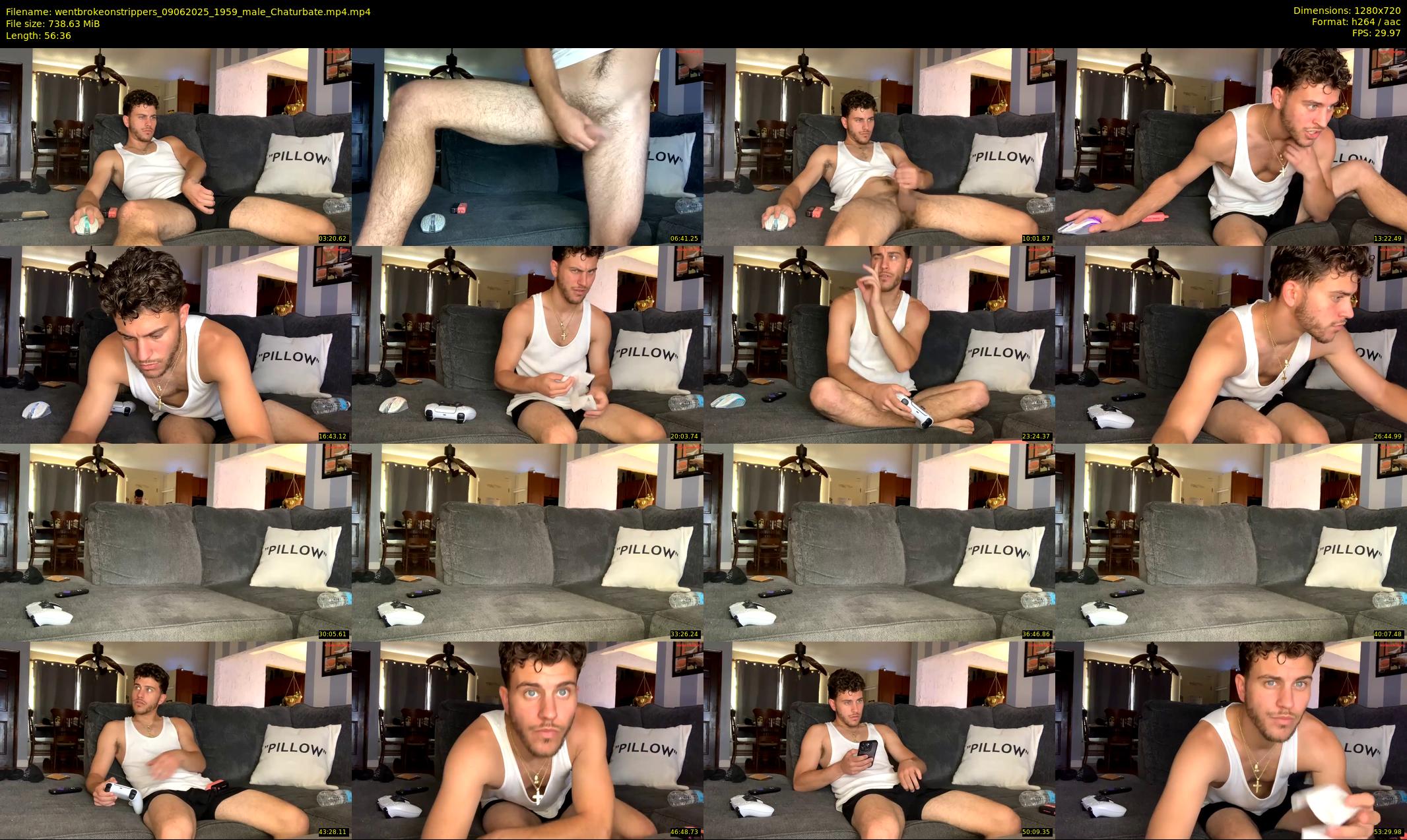 wentbrokeonstrippers — 57 minute Chaturbate male cam show recording, 720p, Jun 9, 2025