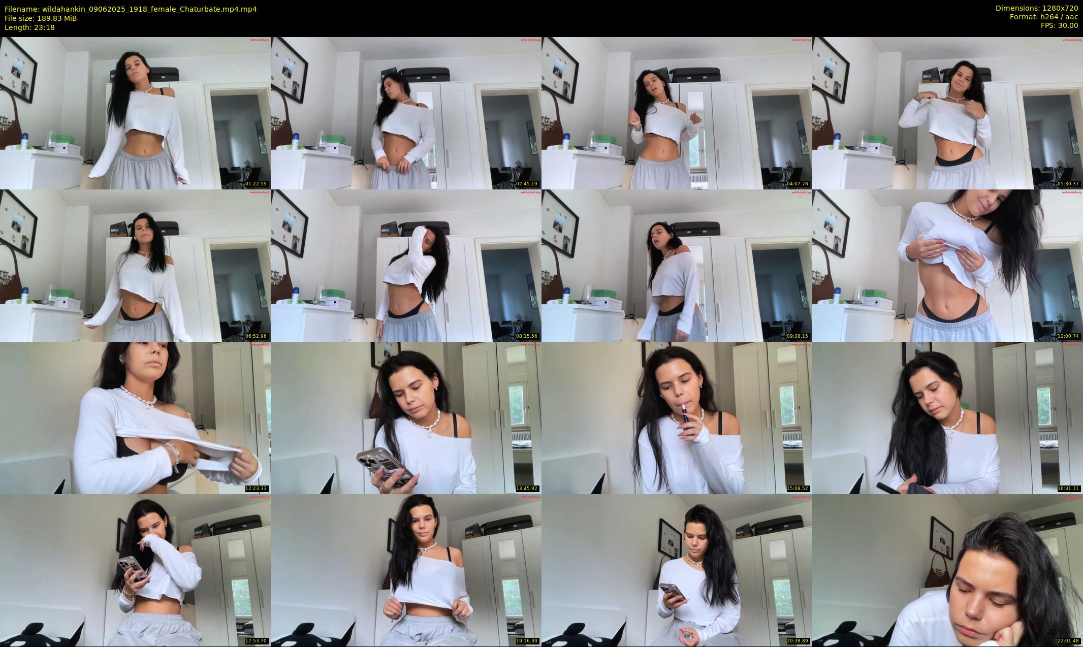 wildahankin — 24 minute Chaturbate female cam show recording, 720p, Jun 9, 2025