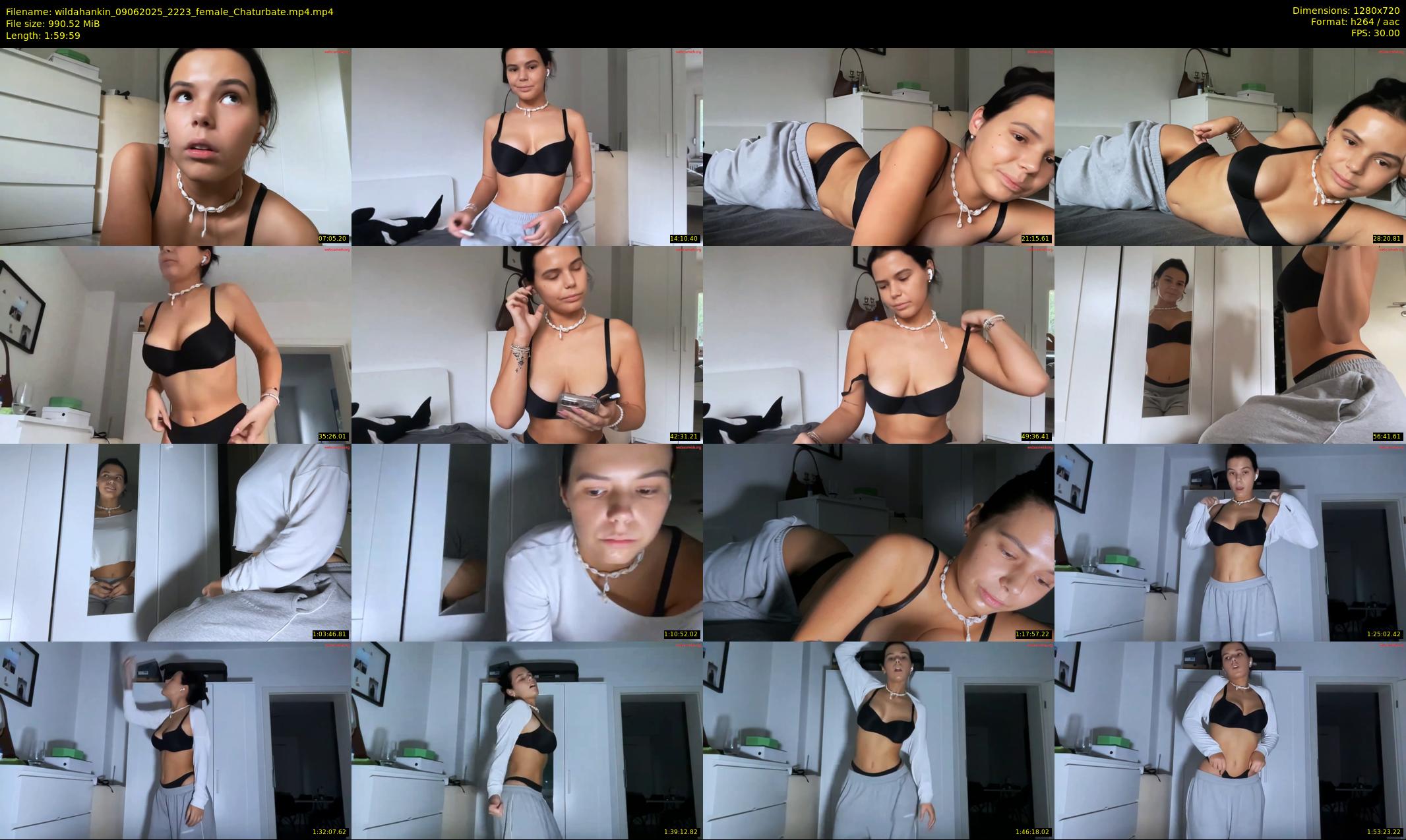 wildahankin — 120 minute Chaturbate female cam show recording, 720p, Jun 9, 2025