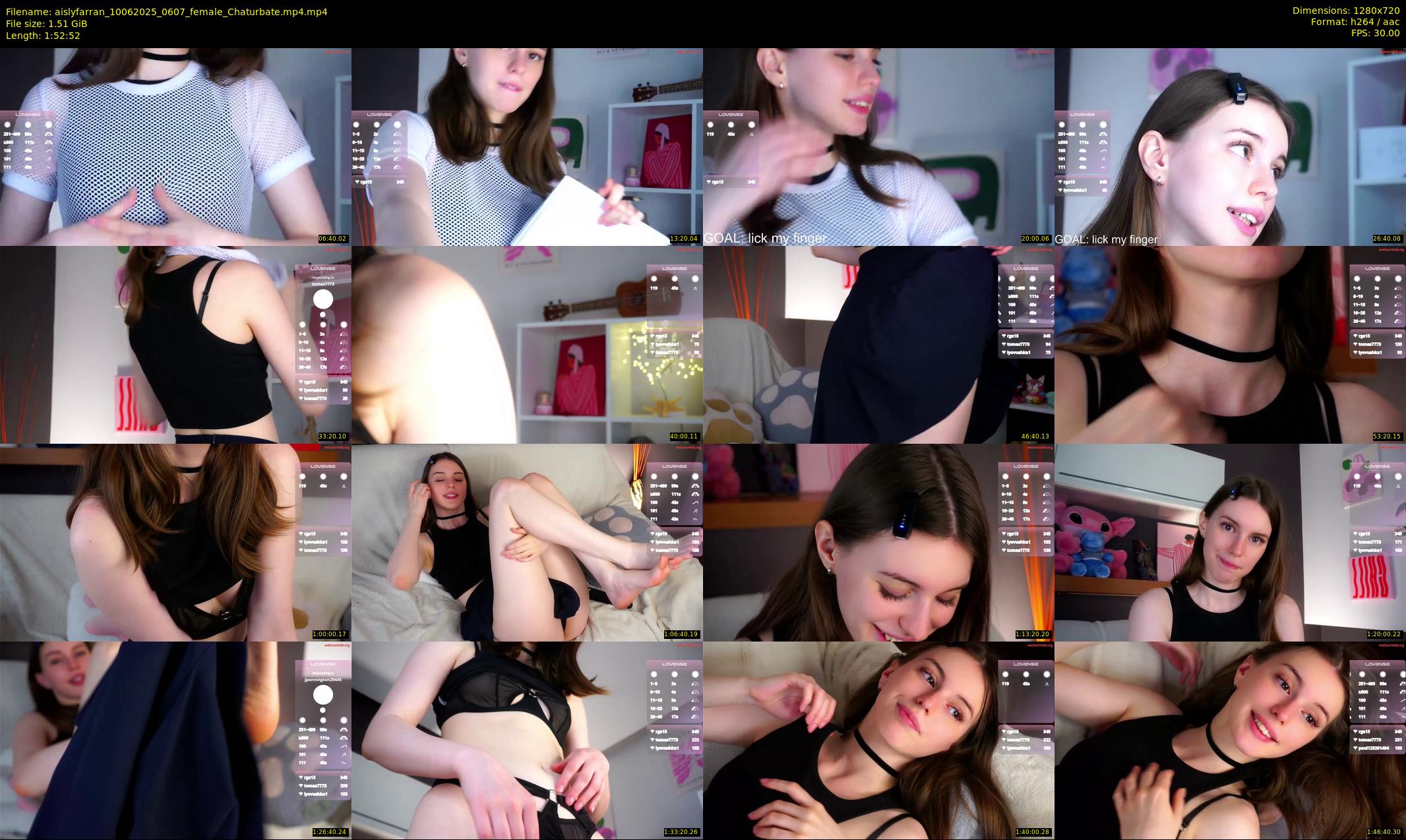 aislyfarran — 113 minute Chaturbate female cam show recording, 720p, Jun 10, 2025