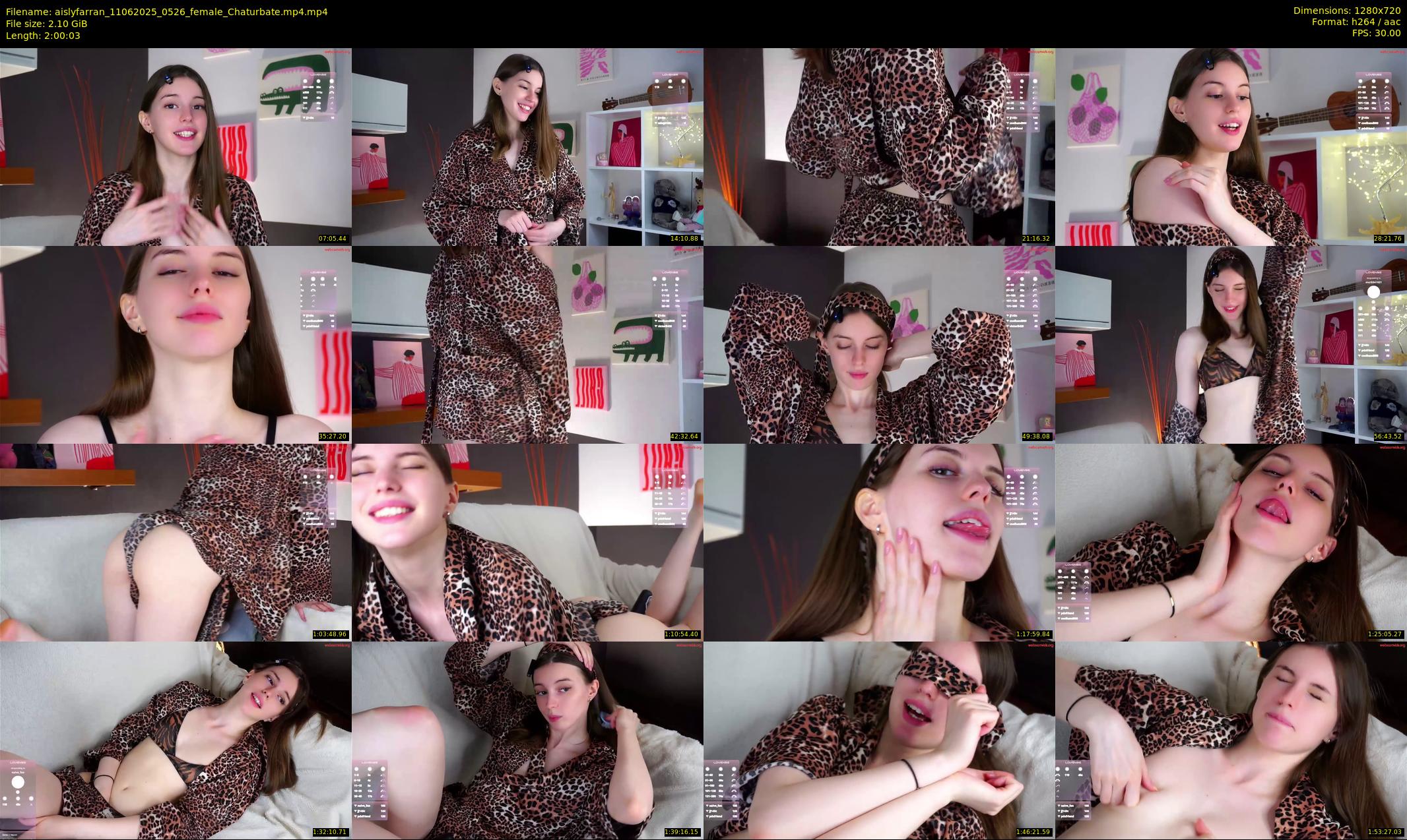 aislyfarran — 121 minute Chaturbate female cam show recording, 720p, Jun 11, 2025