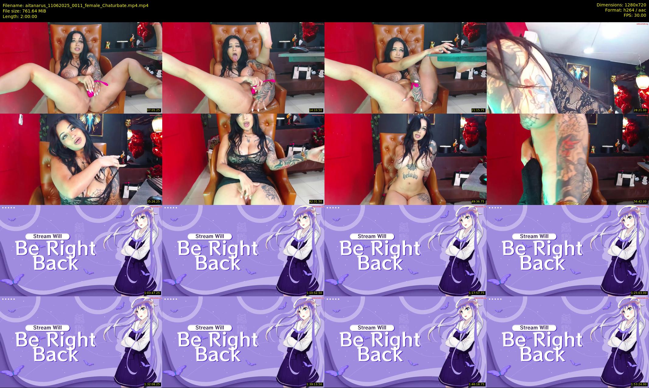 aitanarus — 120 minute Chaturbate female cam show recording, 720p, Jun 11, 2025