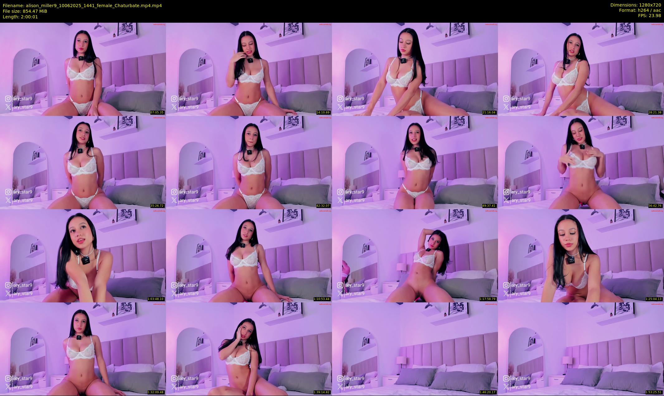 alison_miller9 — 121 minute Chaturbate female cam show recording, 720p, Jun 10, 2025