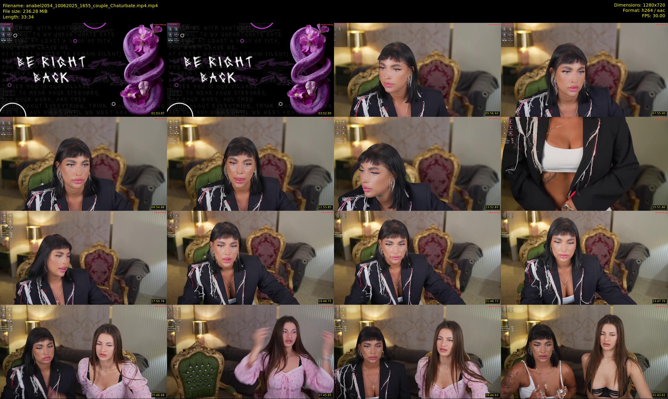 anabel2054 — 34 minute Chaturbate female cam show recording, 720p, Jun 10, 2025
