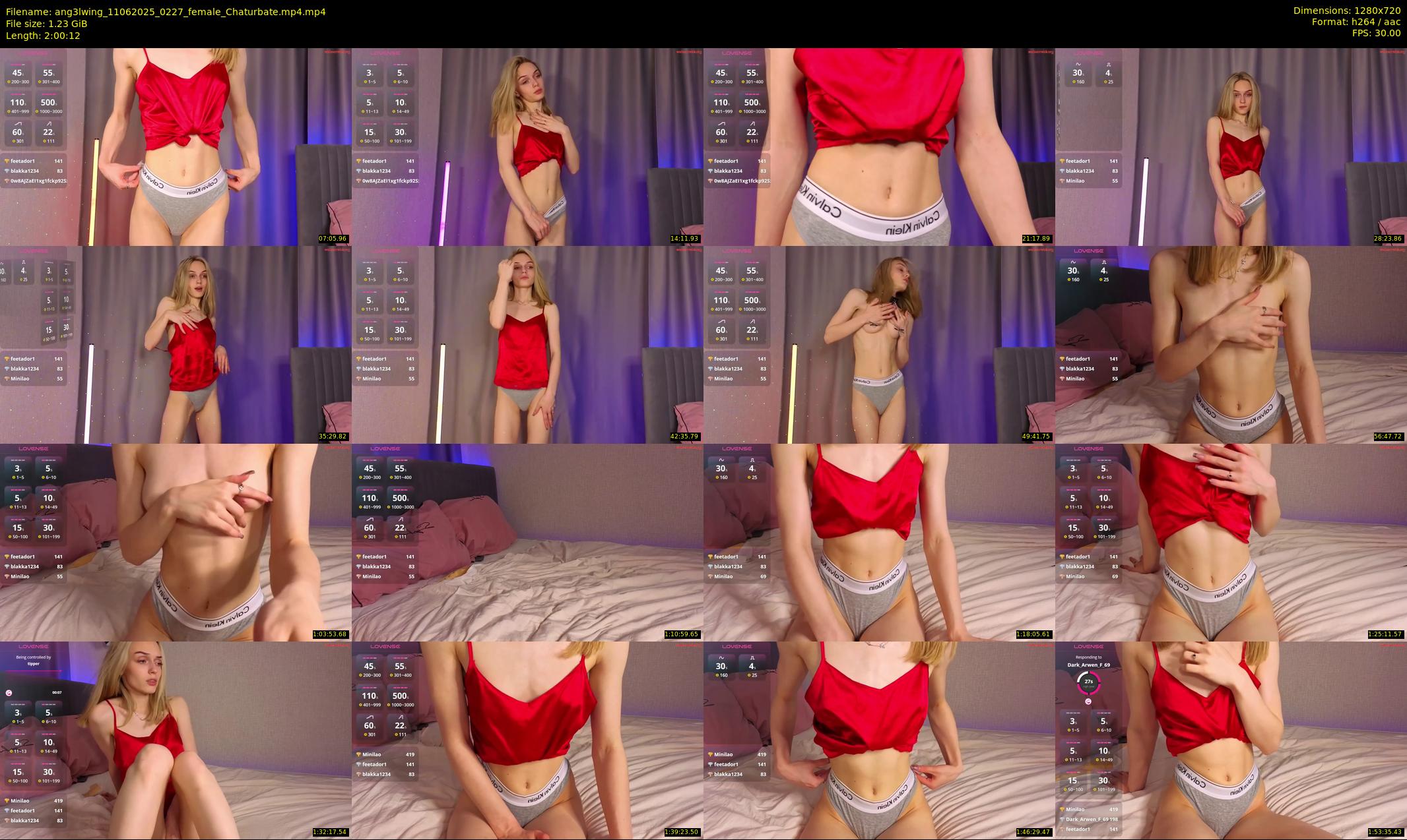ang3lwing — 121 minute Chaturbate female cam show recording, 720p, Jun 11, 2025