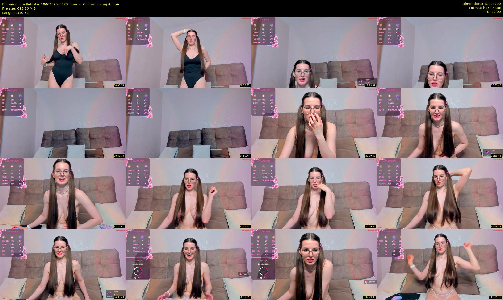 ariellateska — 71 minute Chaturbate female cam show recording, 720p, Jun 10, 2025