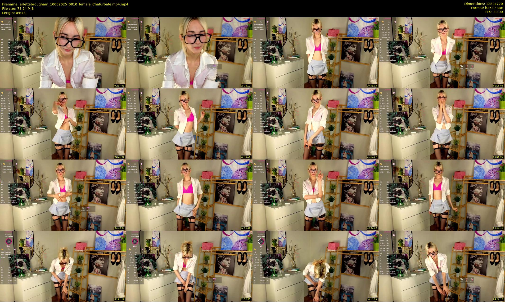 arlettebrougham — 5 minute Chaturbate female cam show recording, 720p, Jun 10, 2025