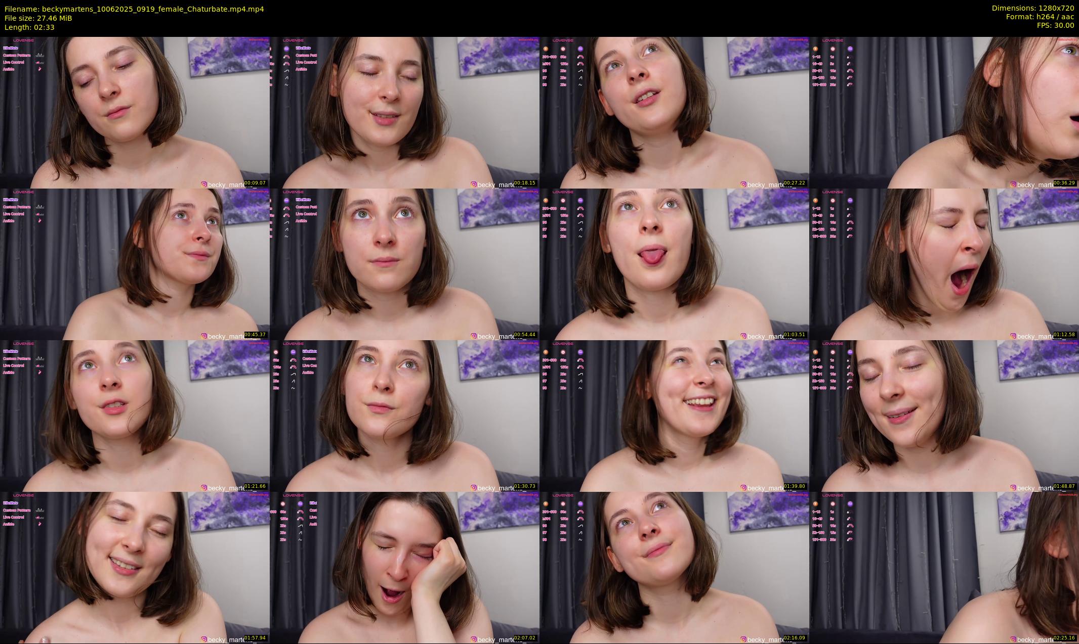 beckymartens — 3 minute Chaturbate female cam show recording, 720p, Jun 10, 2025