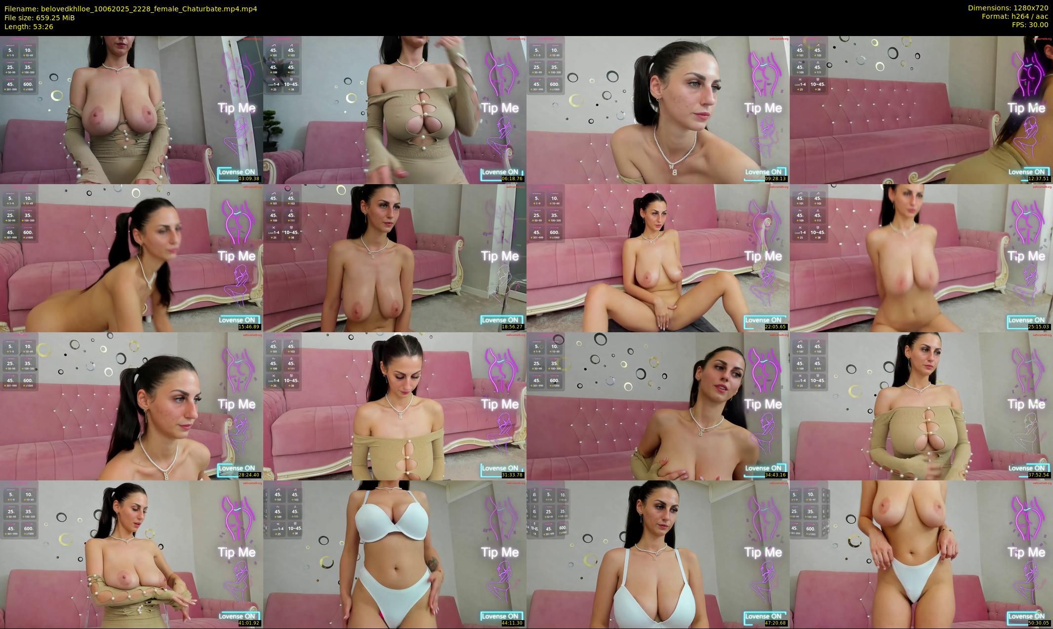 belovedkhlloe — 54 minute Chaturbate female cam show recording, 720p, Jun 10, 2025