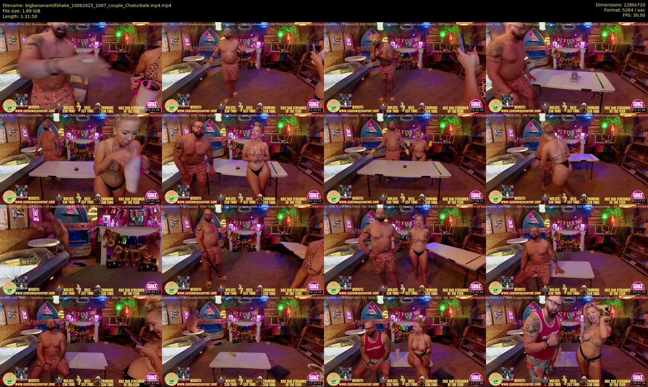 bigbananamilfshake — 92 minute Chaturbate couple cam show recording, 720p, Jun 10, 2025