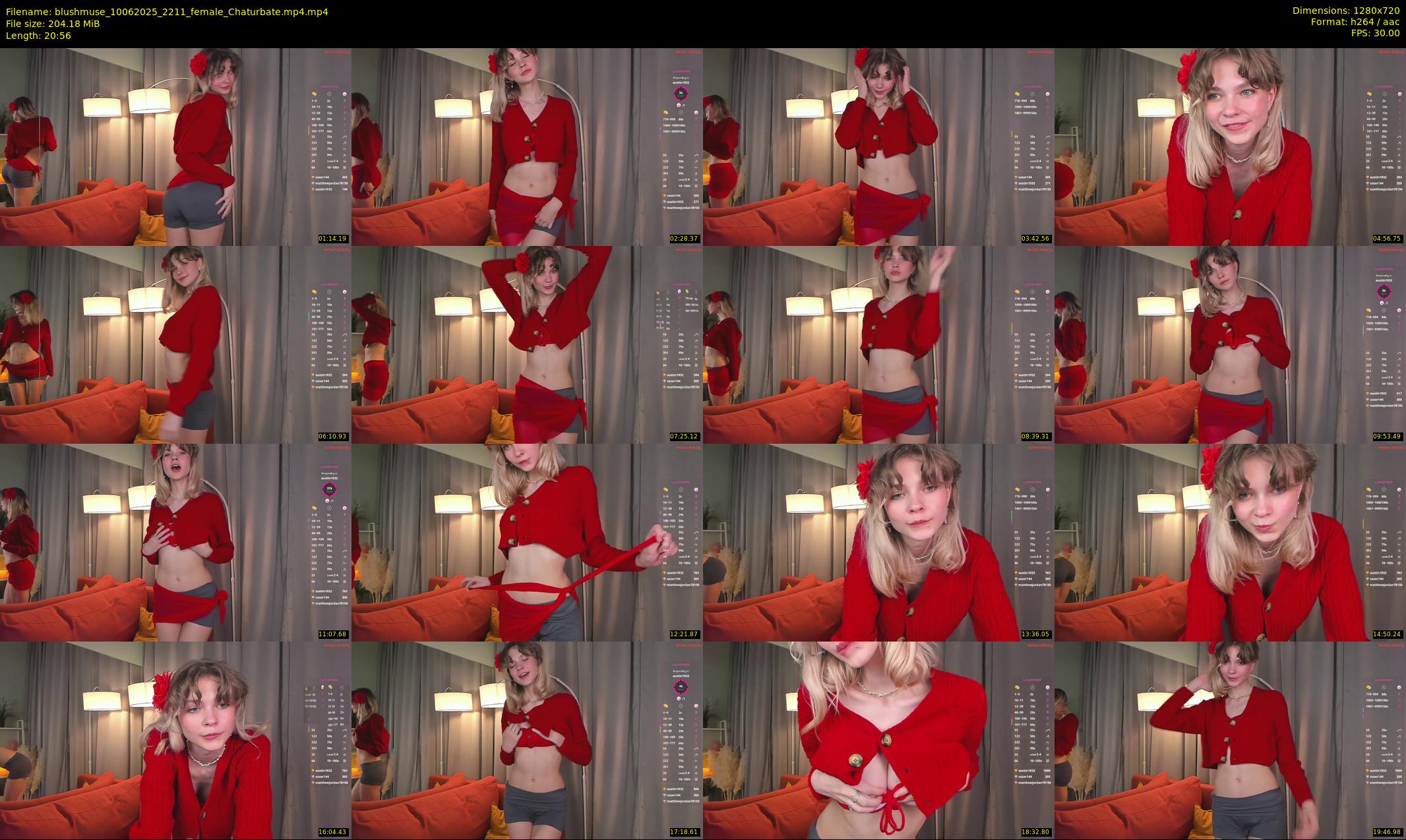 blushmuse — 21 minute Chaturbate female cam show recording, 720p, Jun 10, 2025