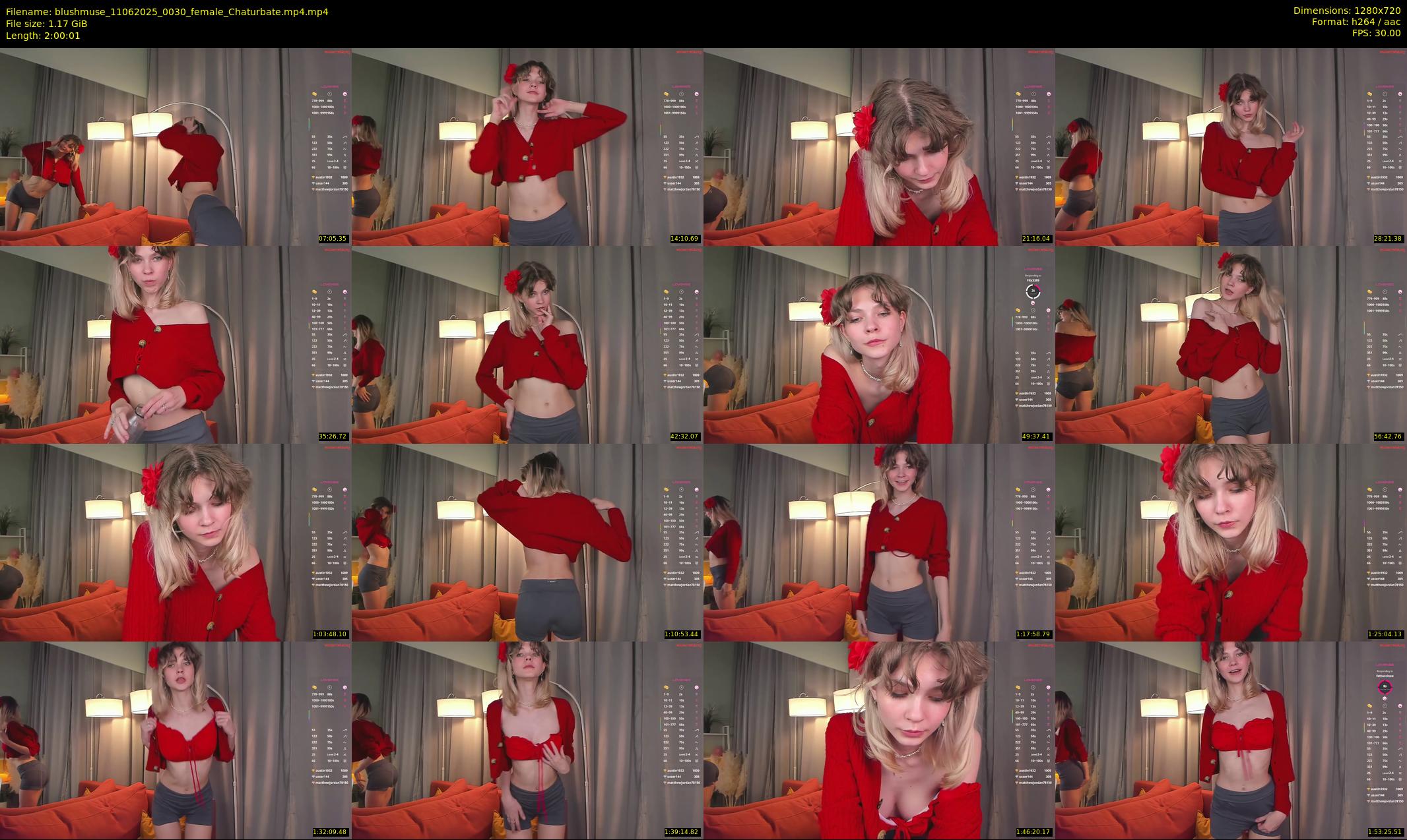 blushmuse — 121 minute Chaturbate female cam show recording, 720p, Jun 11, 2025