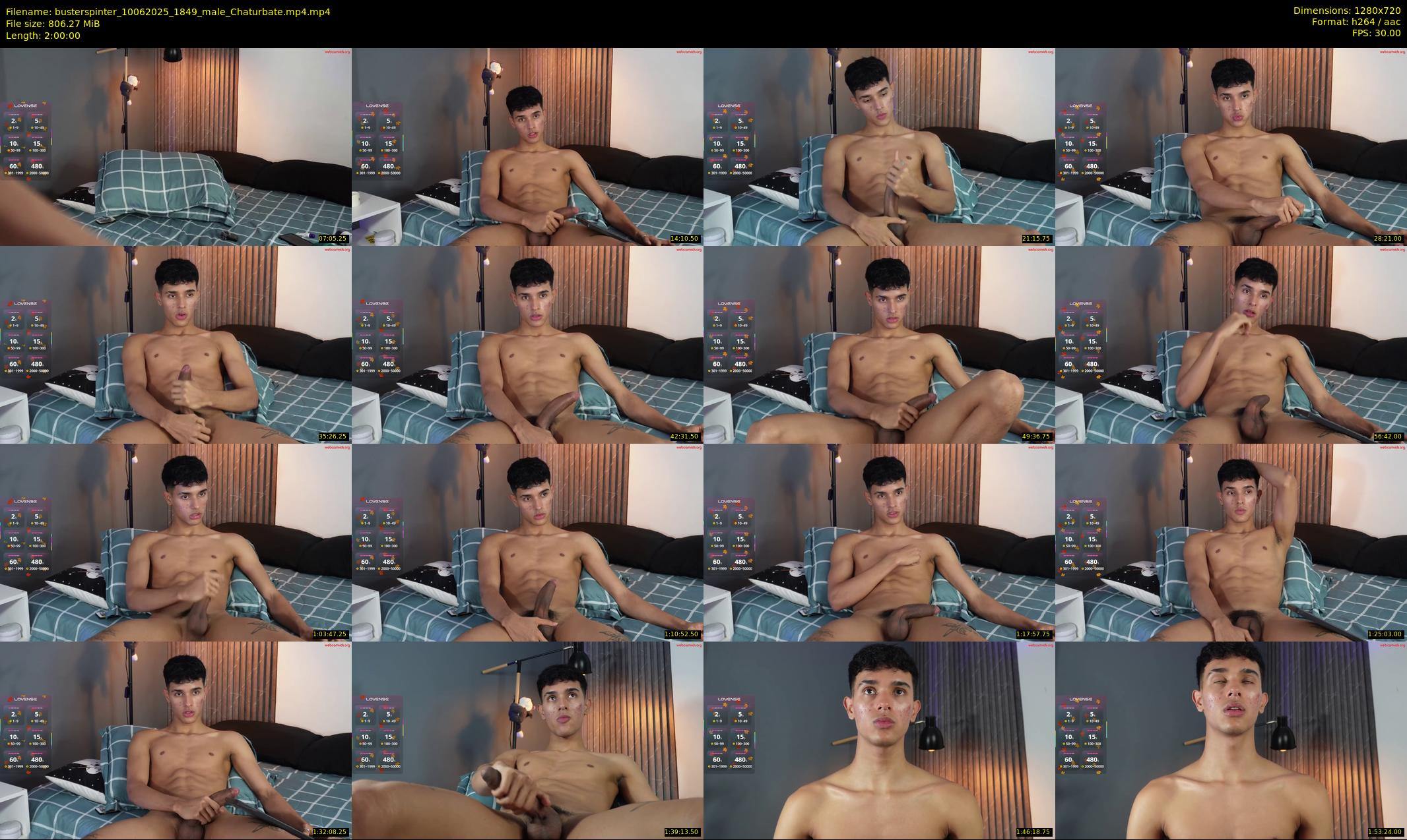 busterspinter — 120 minute Chaturbate male cam show recording, 720p, Jun 10, 2025