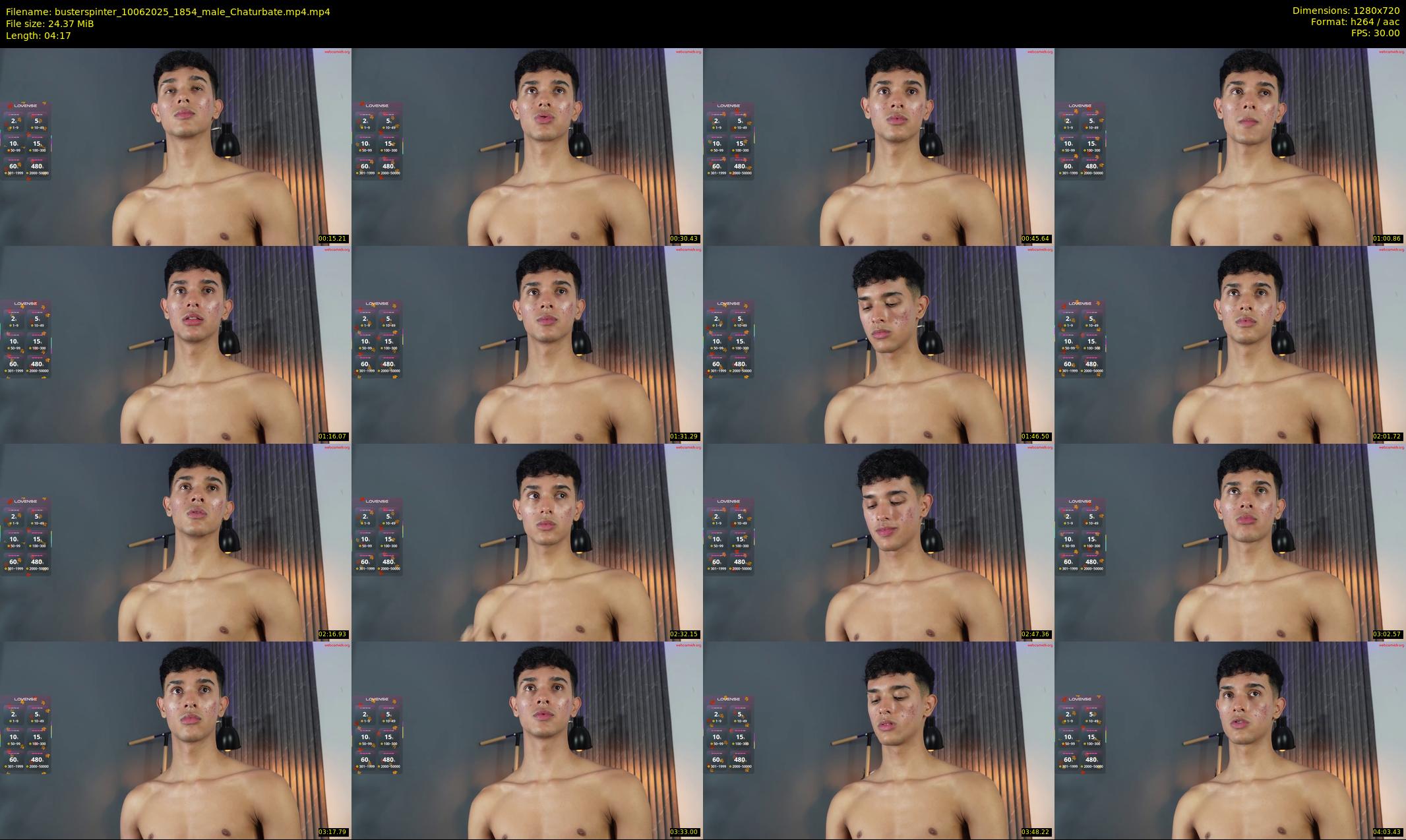 busterspinter — 5 minute Chaturbate male cam show recording, 720p, Jun 10, 2025