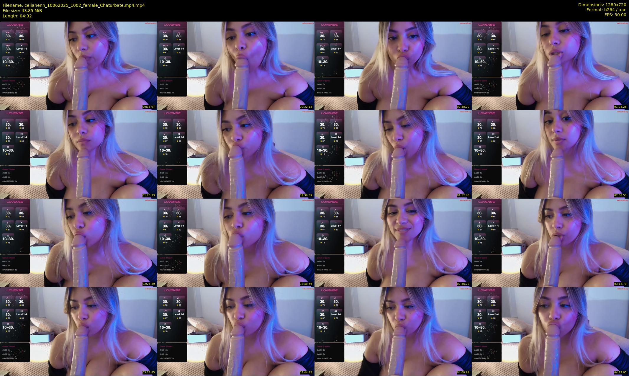 celiahenn — 5 minute Chaturbate female cam show recording, 720p, Jun 10, 2025