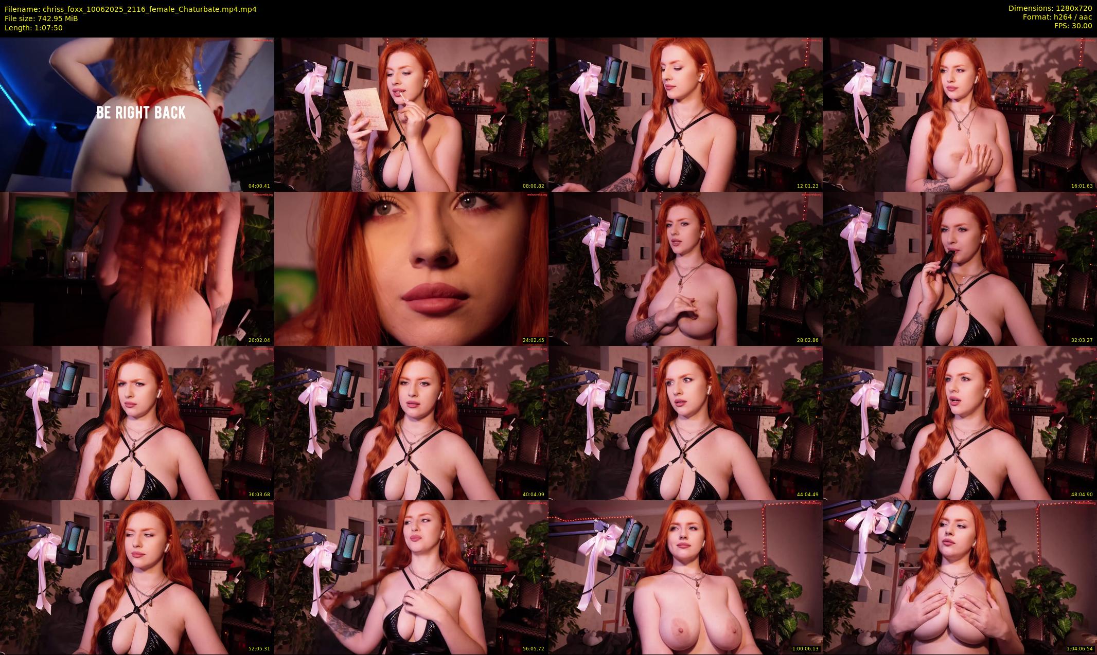 chriss_foxx — 68 minute Chaturbate female cam show recording, 720p, Jun 10, 2025