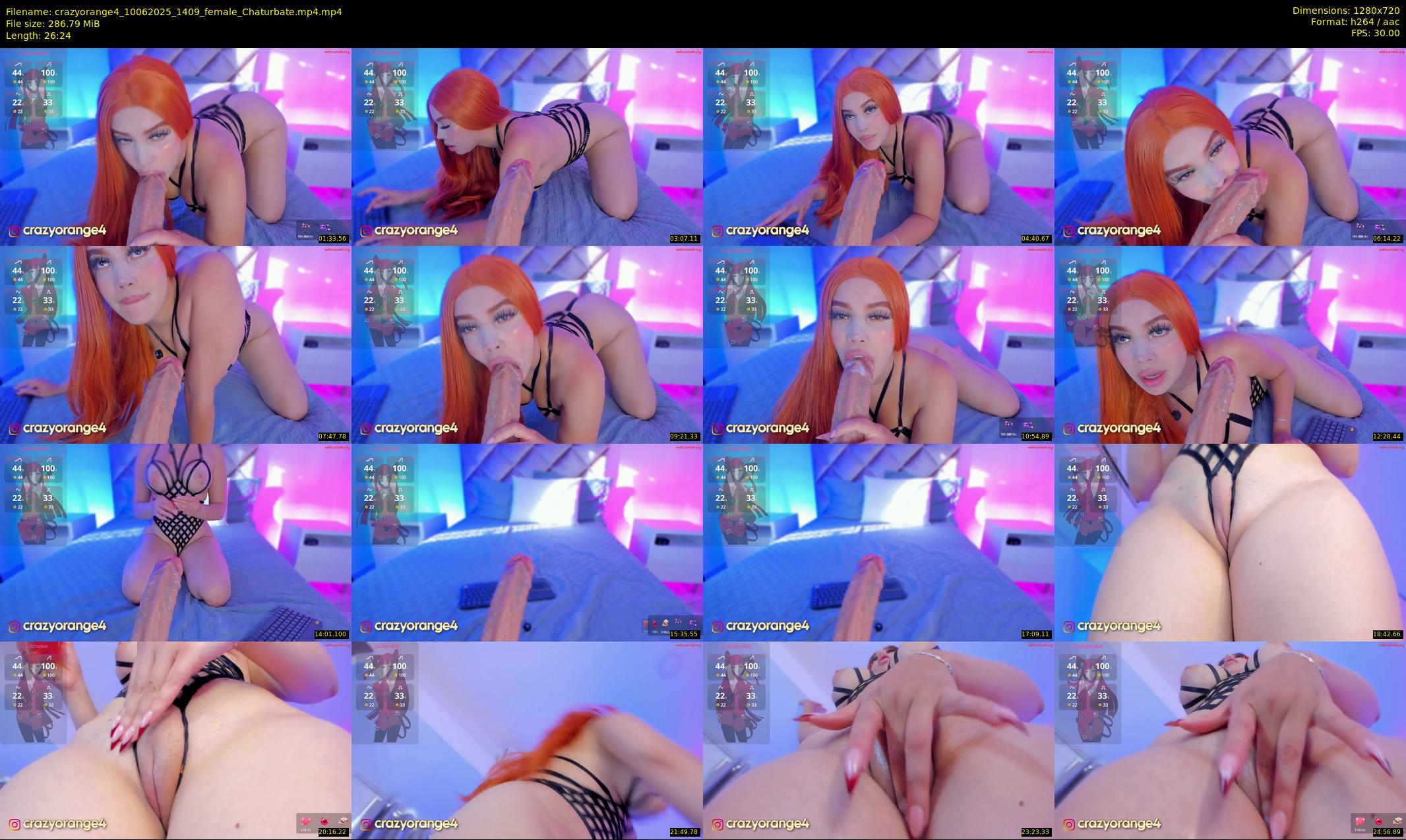 crazyorange4 — 27 minute Chaturbate female cam show recording, 720p, Jun 10, 2025