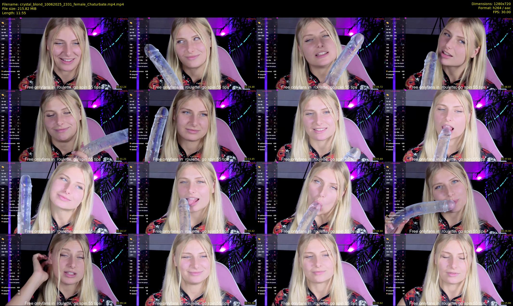 crystal_blond — 12 minute Chaturbate female cam show recording, 720p, Jun 10, 2025