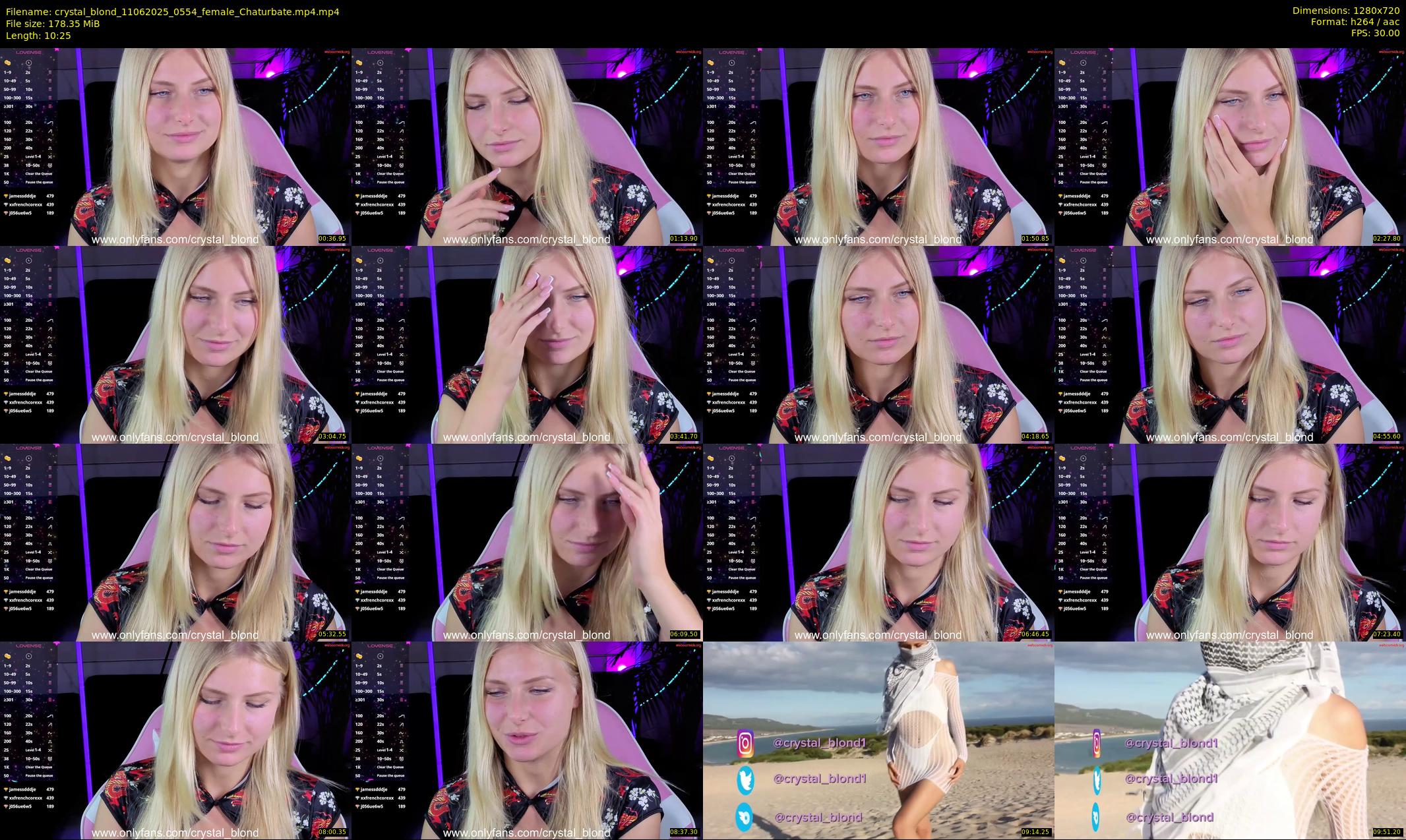 crystal_blond — 11 minute Chaturbate female cam show recording, 720p, Jun 11, 2025