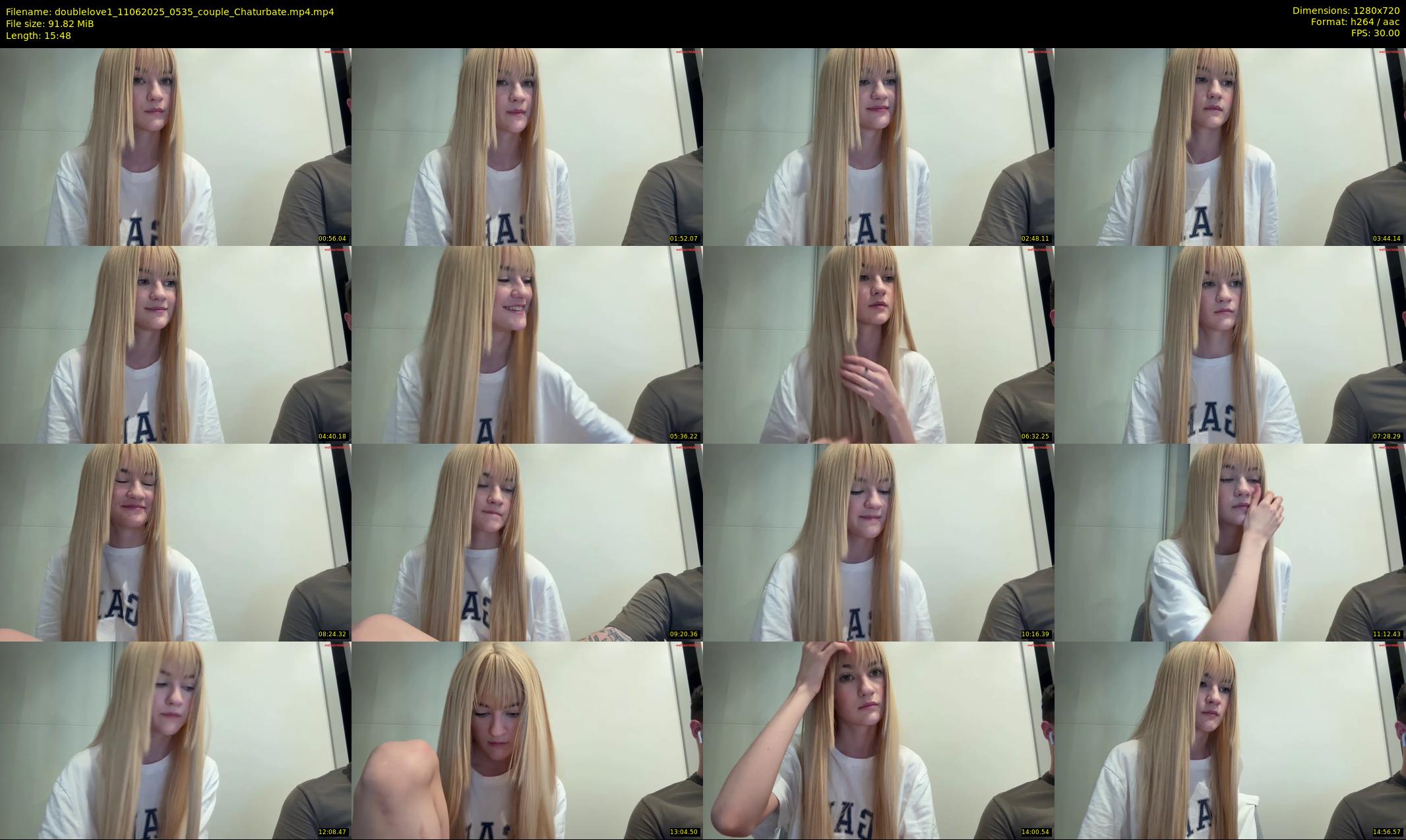 doublelove1 — 16 minute Chaturbate couple cam show recording, 720p, Jun 11, 2025