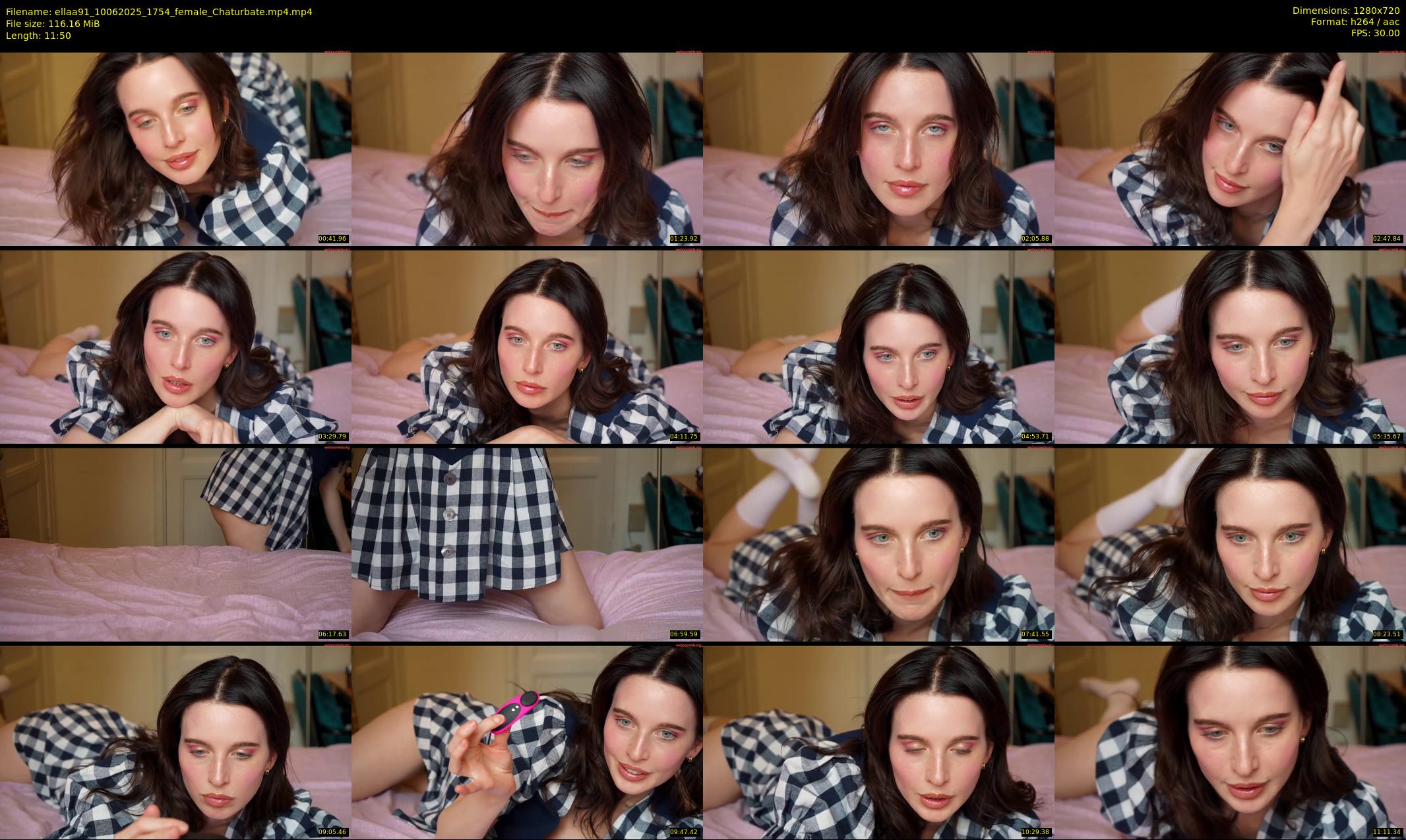 ellaa91 — 12 minute Chaturbate female cam show recording, 720p, Jun 10, 2025