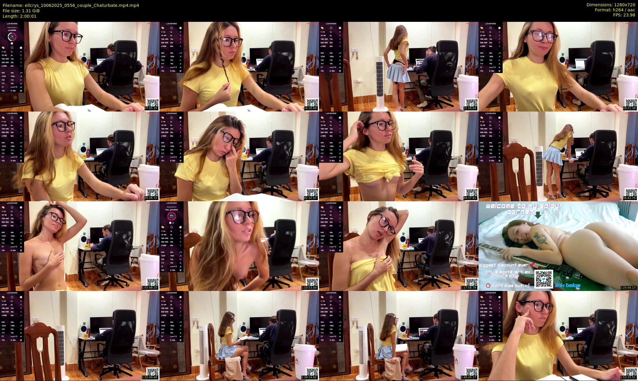 ellcrys — 121 minute Chaturbate couple cam show recording, 720p, Jun 10, 2025
