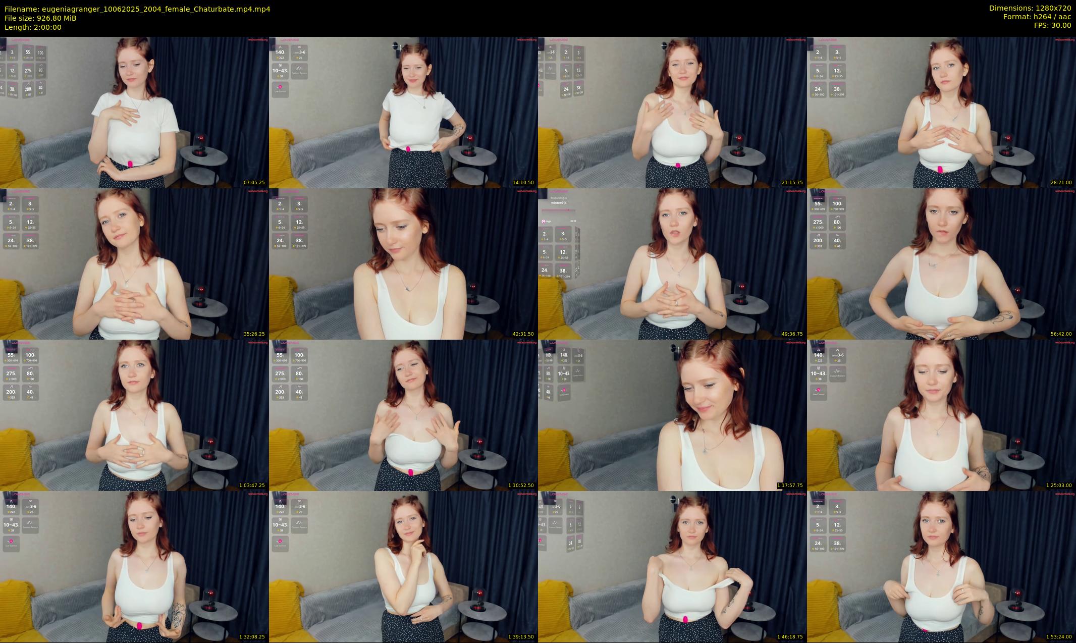 eugeniagranger — 120 minute Chaturbate female cam show recording, 720p, Jun 10, 2025