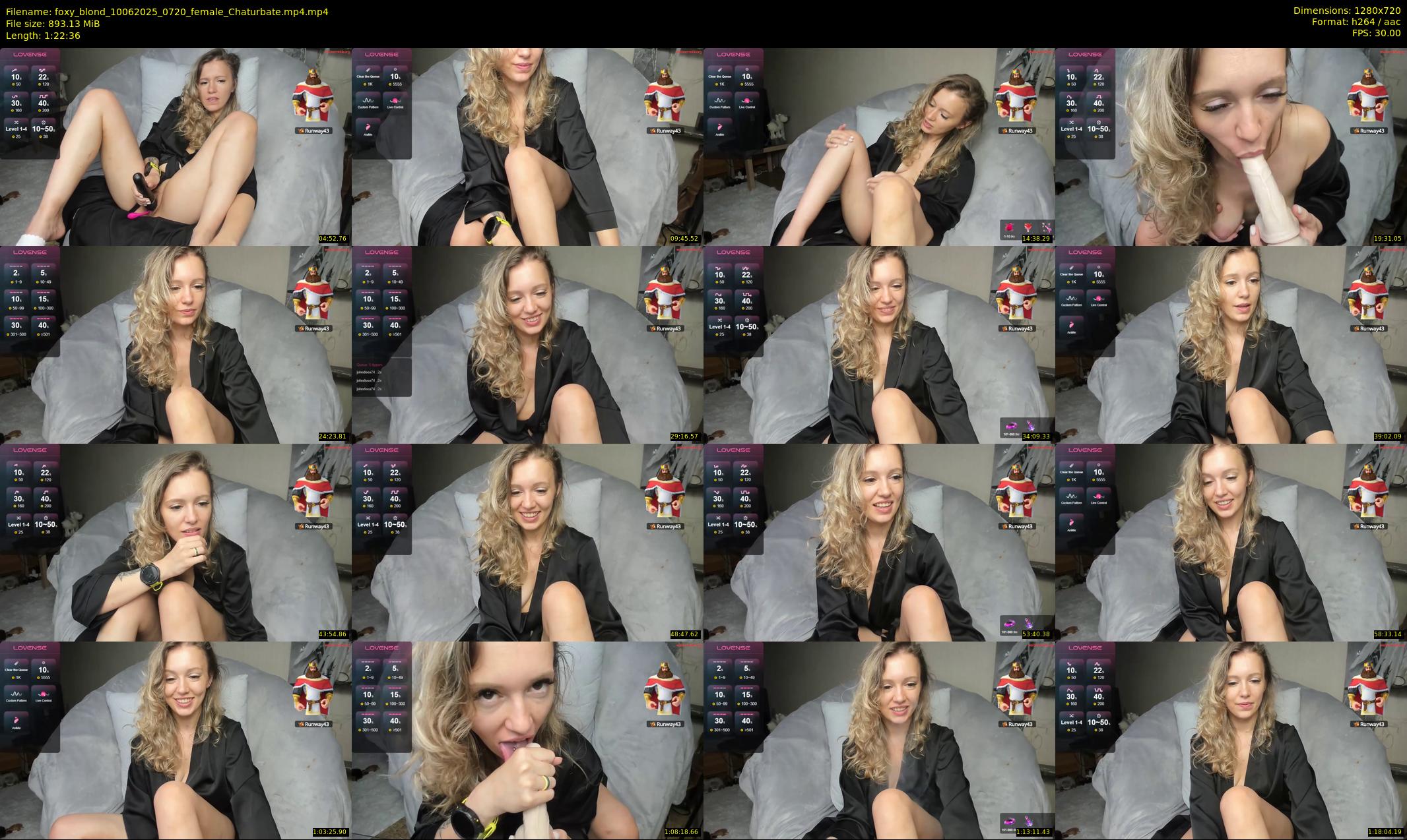 foxy_blond — 83 minute Chaturbate female cam show recording, 720p, Jun 10, 2025