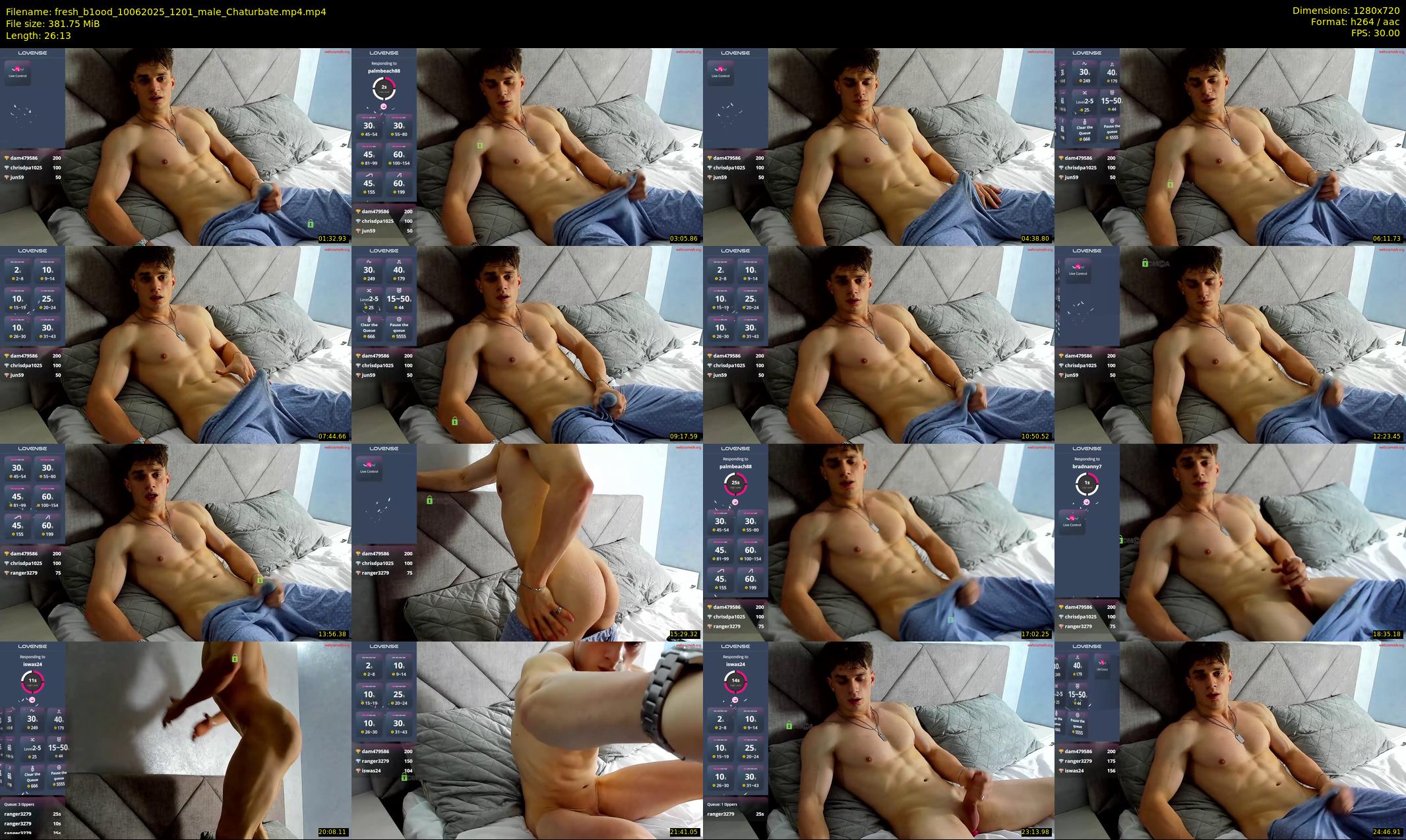 fresh_b1ood — 27 minute Chaturbate male cam show recording, 720p, Jun 10, 2025