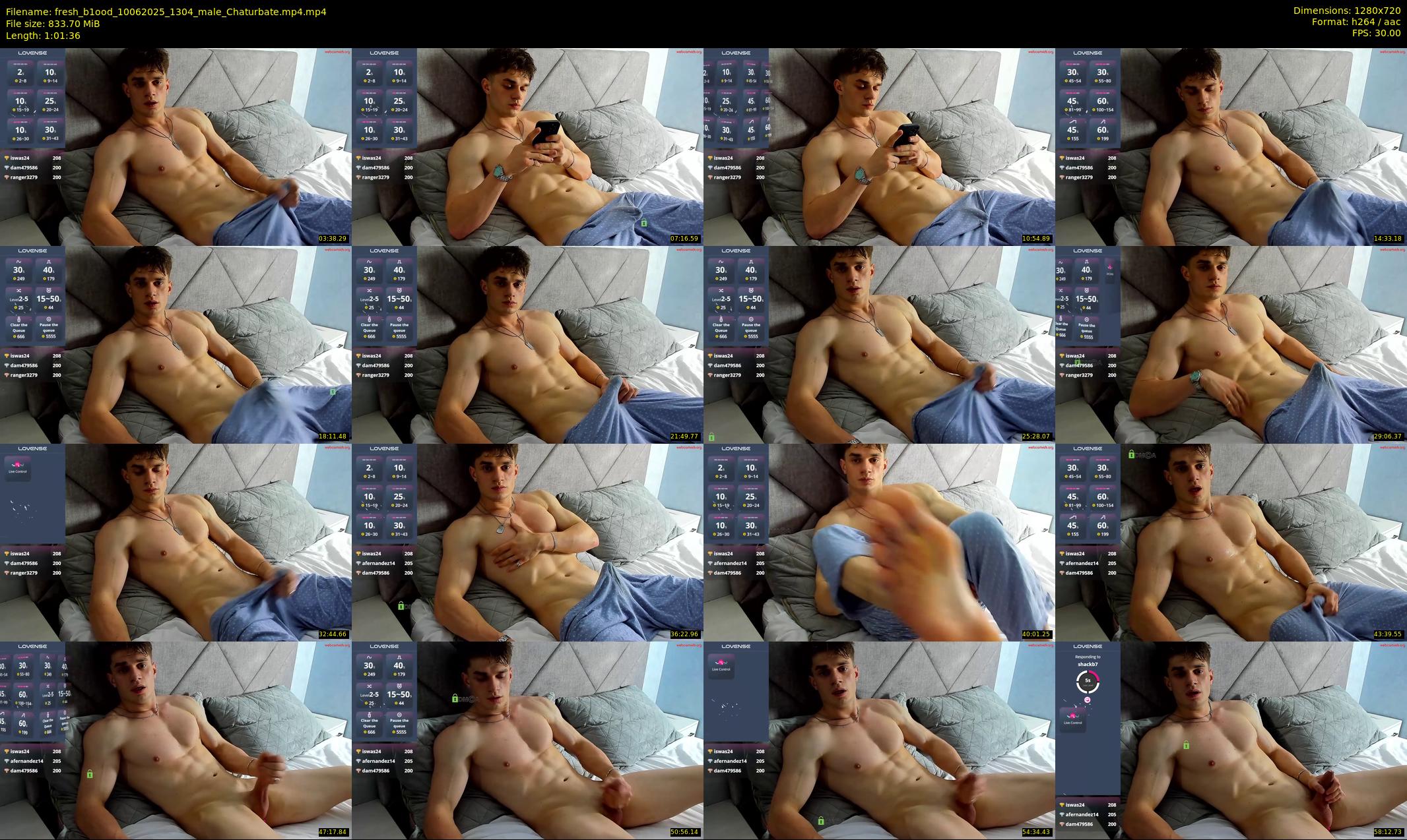 fresh_b1ood — 62 minute Chaturbate male cam show recording, 720p, Jun 10, 2025