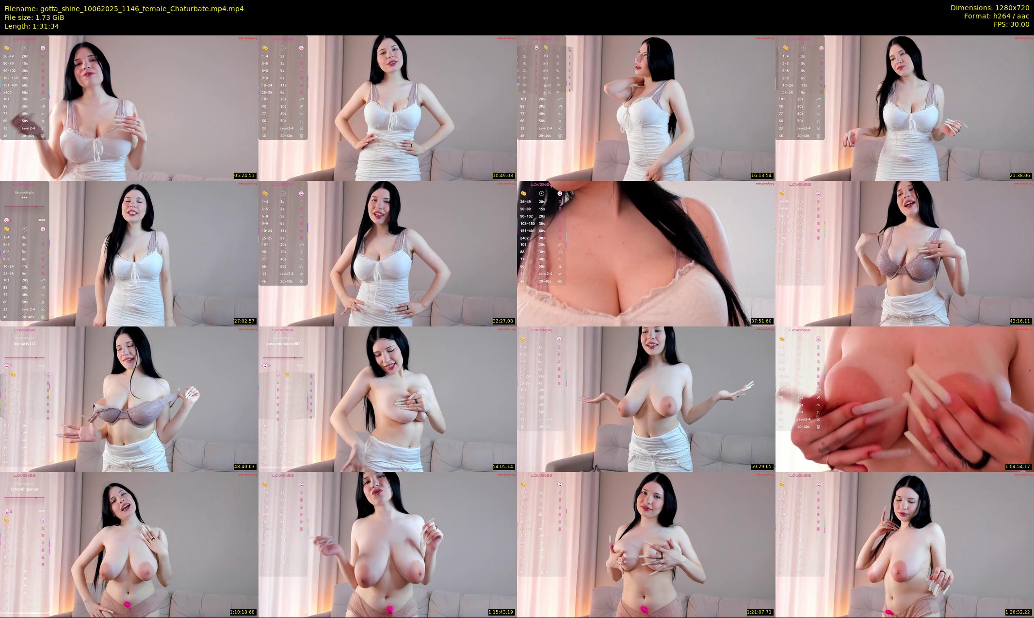 gotta_shine — 92 minute Chaturbate female cam show recording, 720p, Jun 10, 2025
