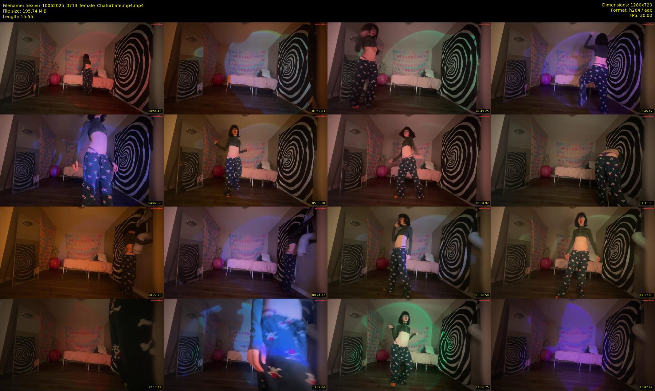 hexivu — 16 minute Chaturbate female cam show recording, 720p, Jun 10, 2025