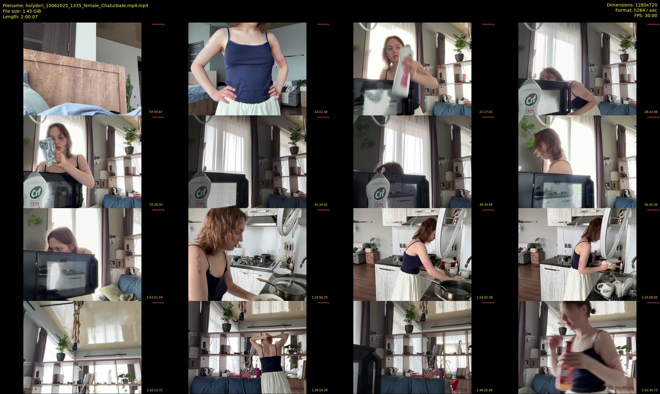 holydori — 121 minute Chaturbate female cam show recording, 720p, Jun 10, 2025