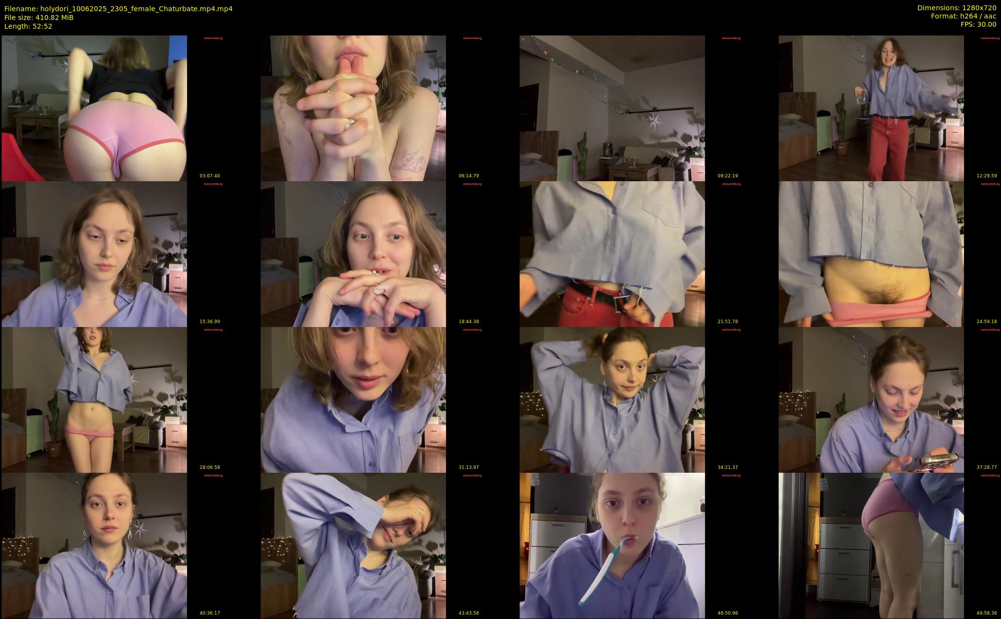 holydori — 53 minute Chaturbate female cam show recording, 720p, Jun 10, 2025