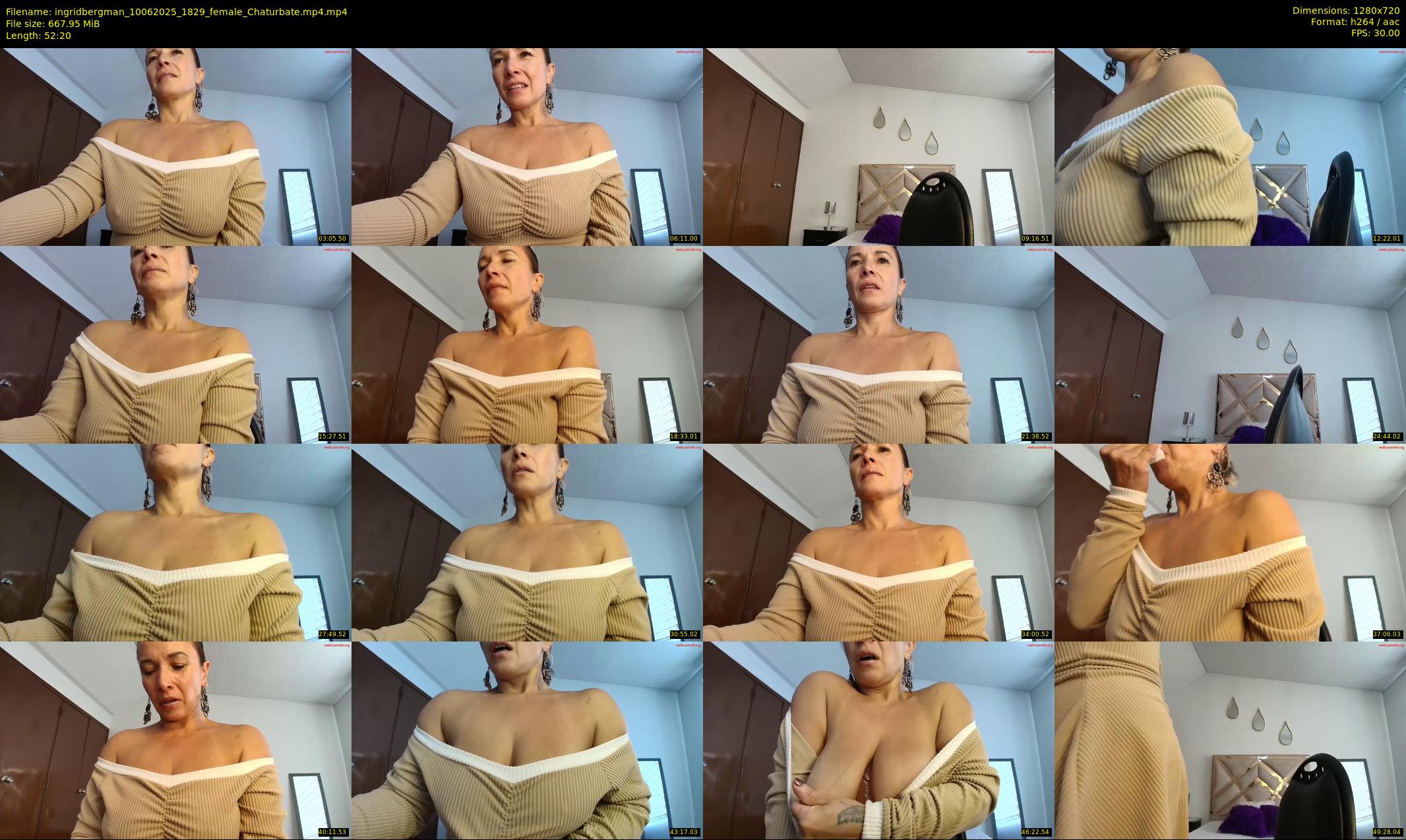 ingridbergman — 53 minute Chaturbate female cam show recording, 720p, Jun 10, 2025