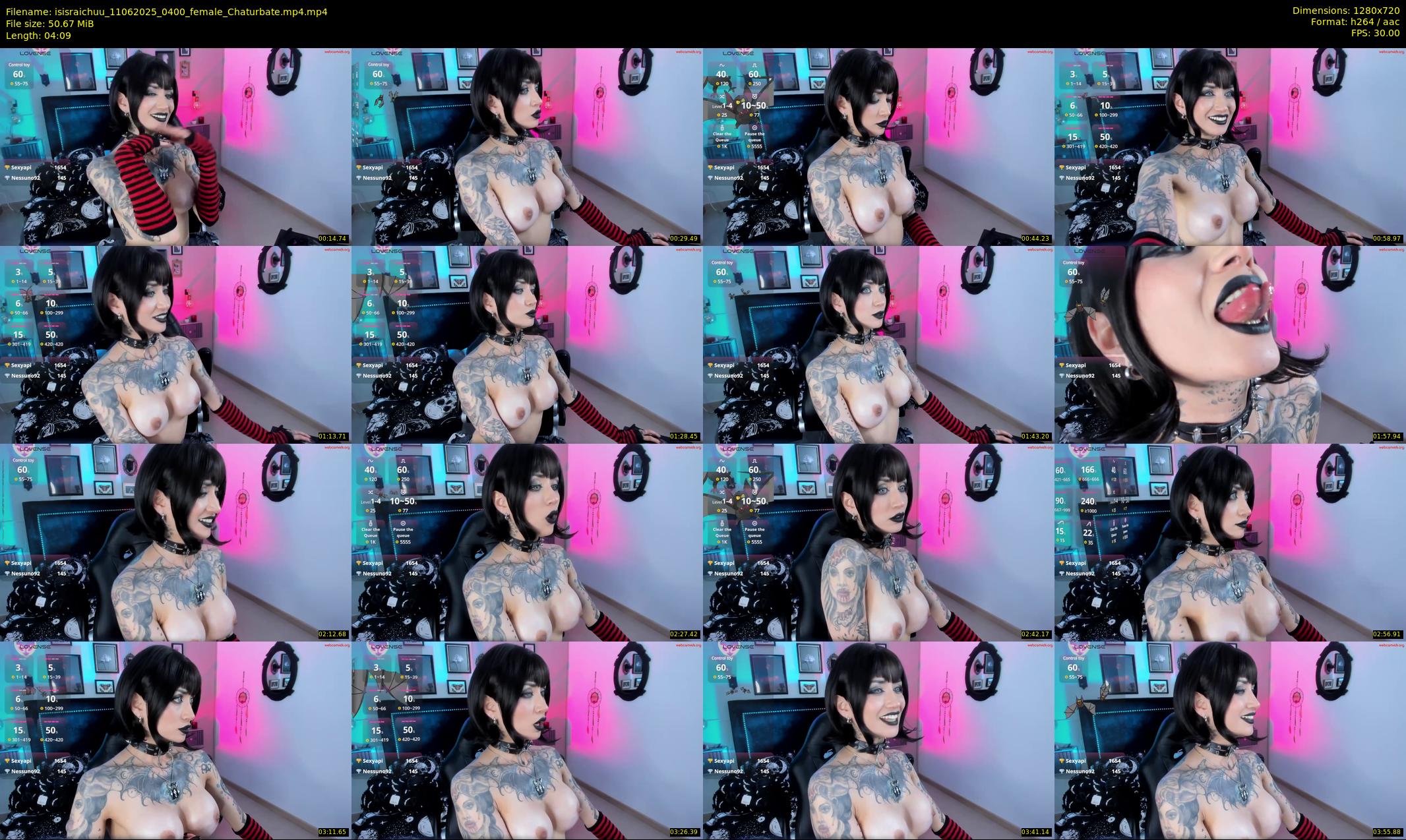 isisraichuu — 5 minute Chaturbate female cam show recording, 720p, Jun 11, 2025