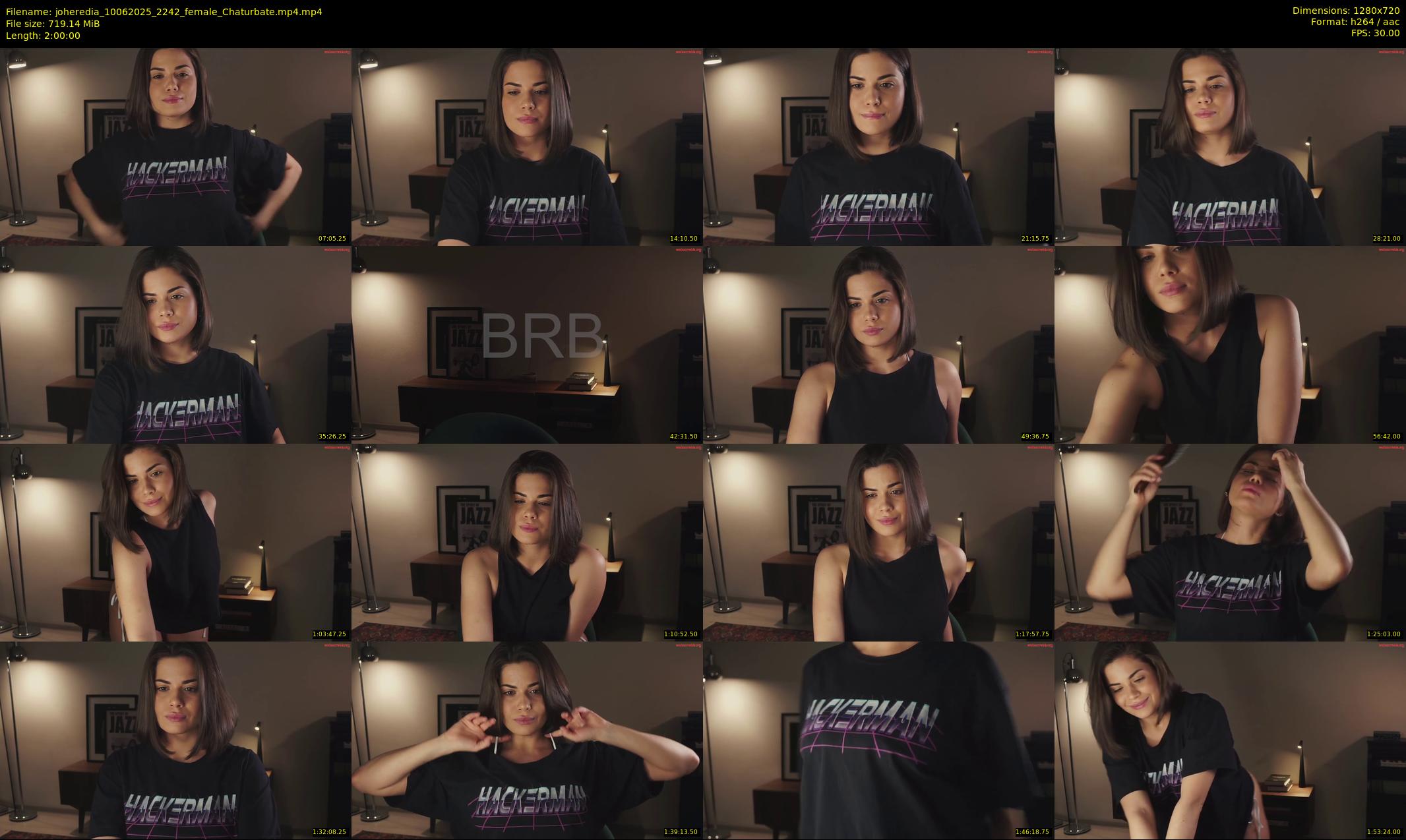 joheredia — 120 minute Chaturbate female cam show recording, 720p, Jun 10, 2025
