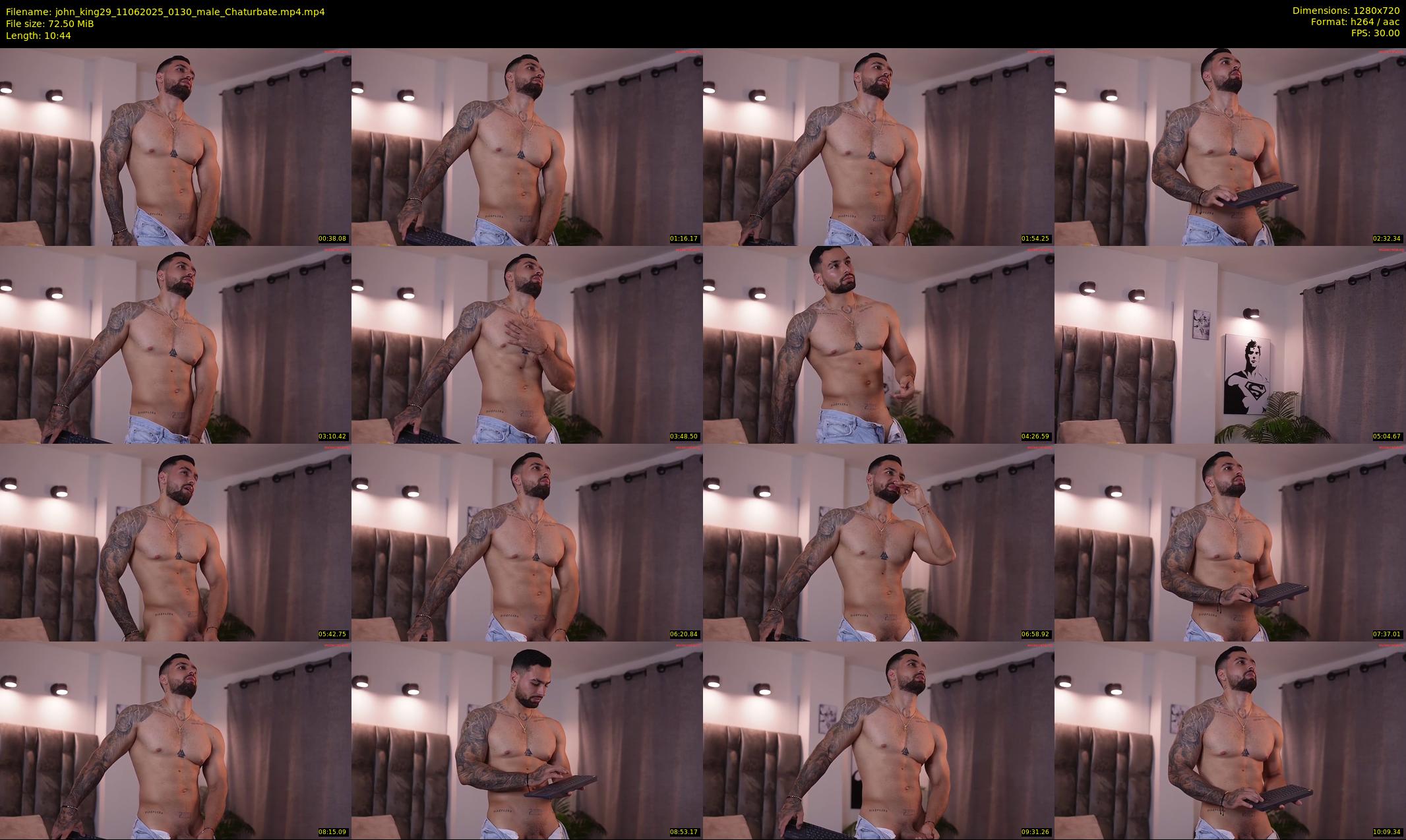 john_king29 — 11 minute Chaturbate male cam show recording, 720p, Jun 11, 2025