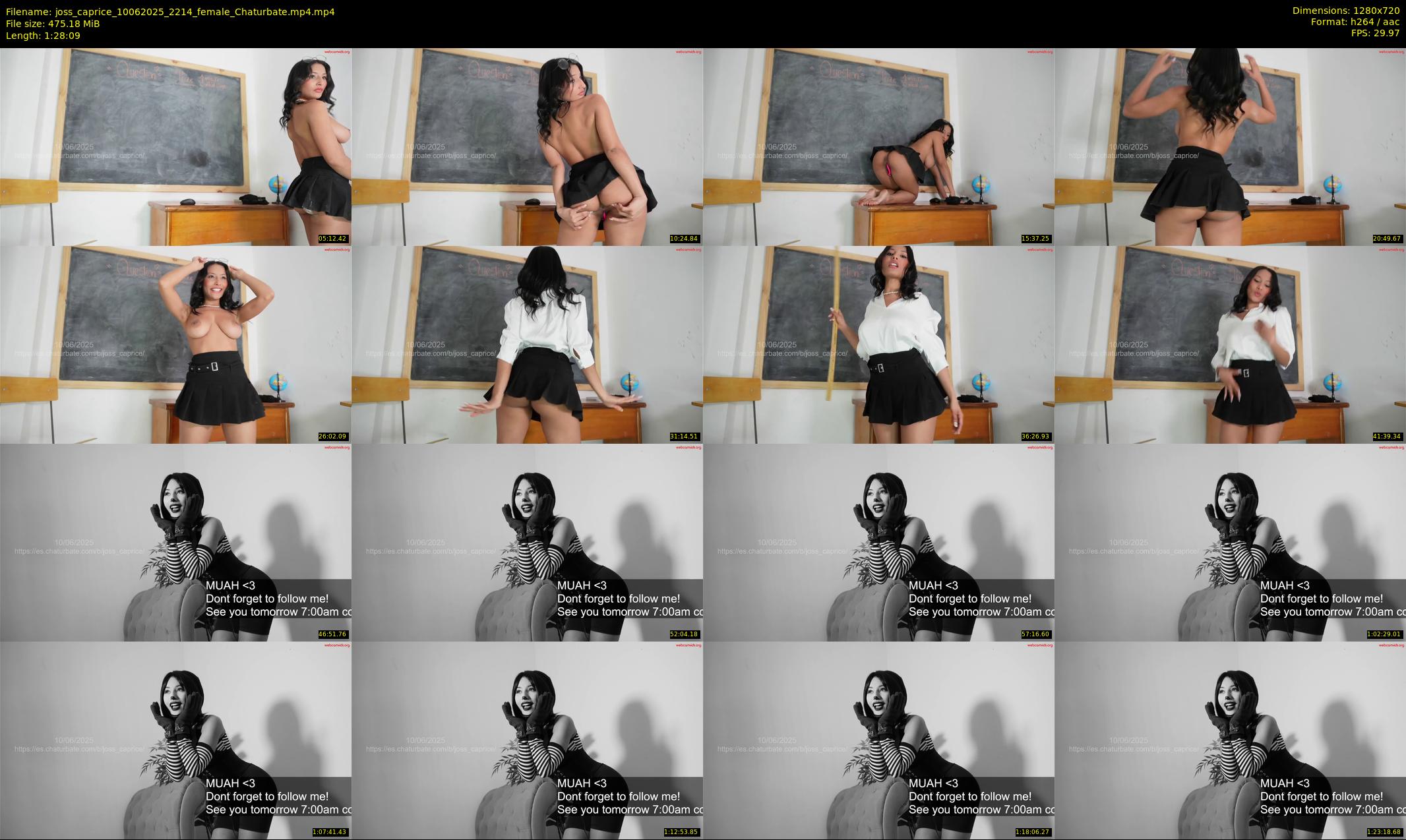 joss_caprice — 89 minute Chaturbate female cam show recording, 720p, Jun 10, 2025