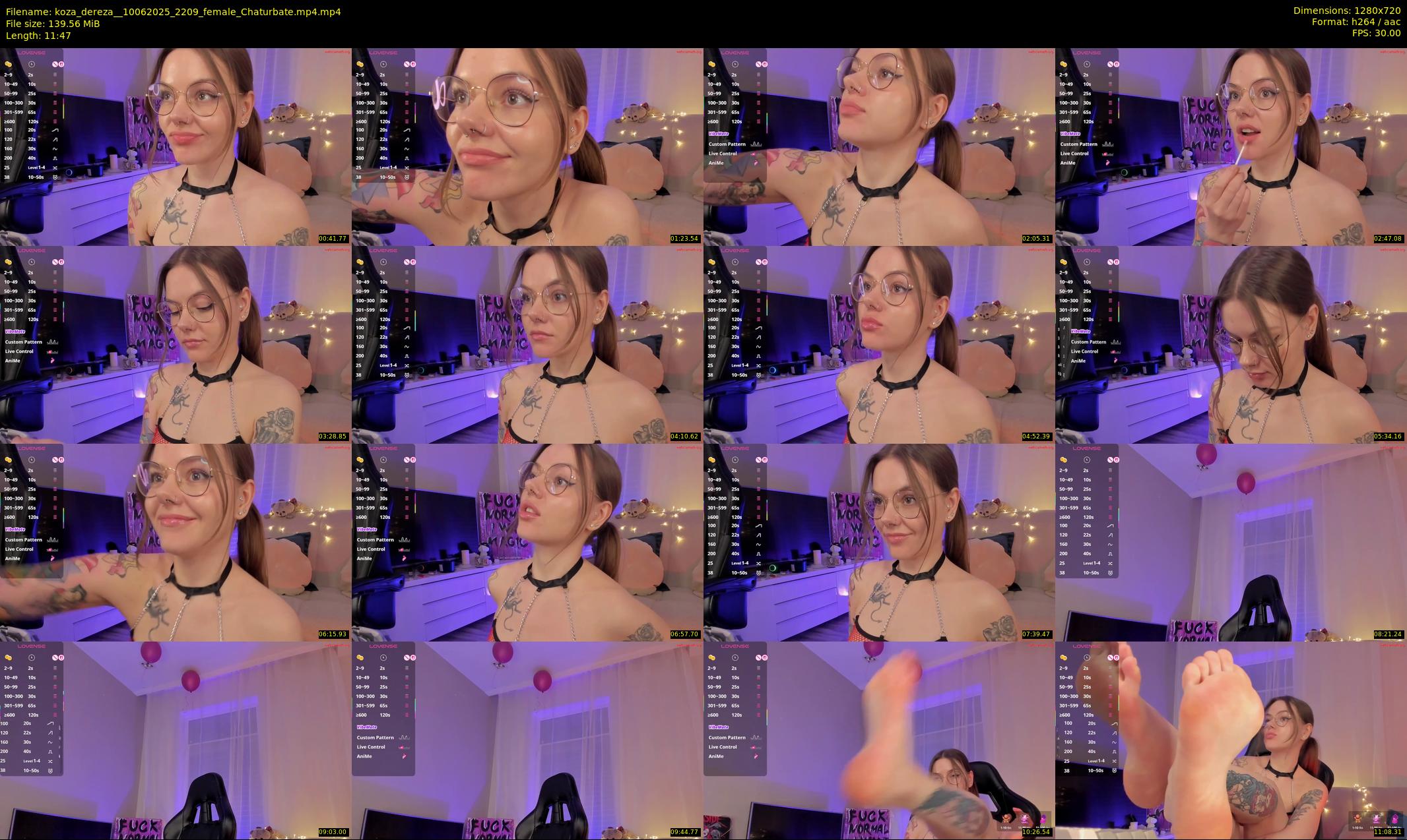 koza_dereza_ — 12 minute Chaturbate female cam show recording, 720p, Jun 10, 2025