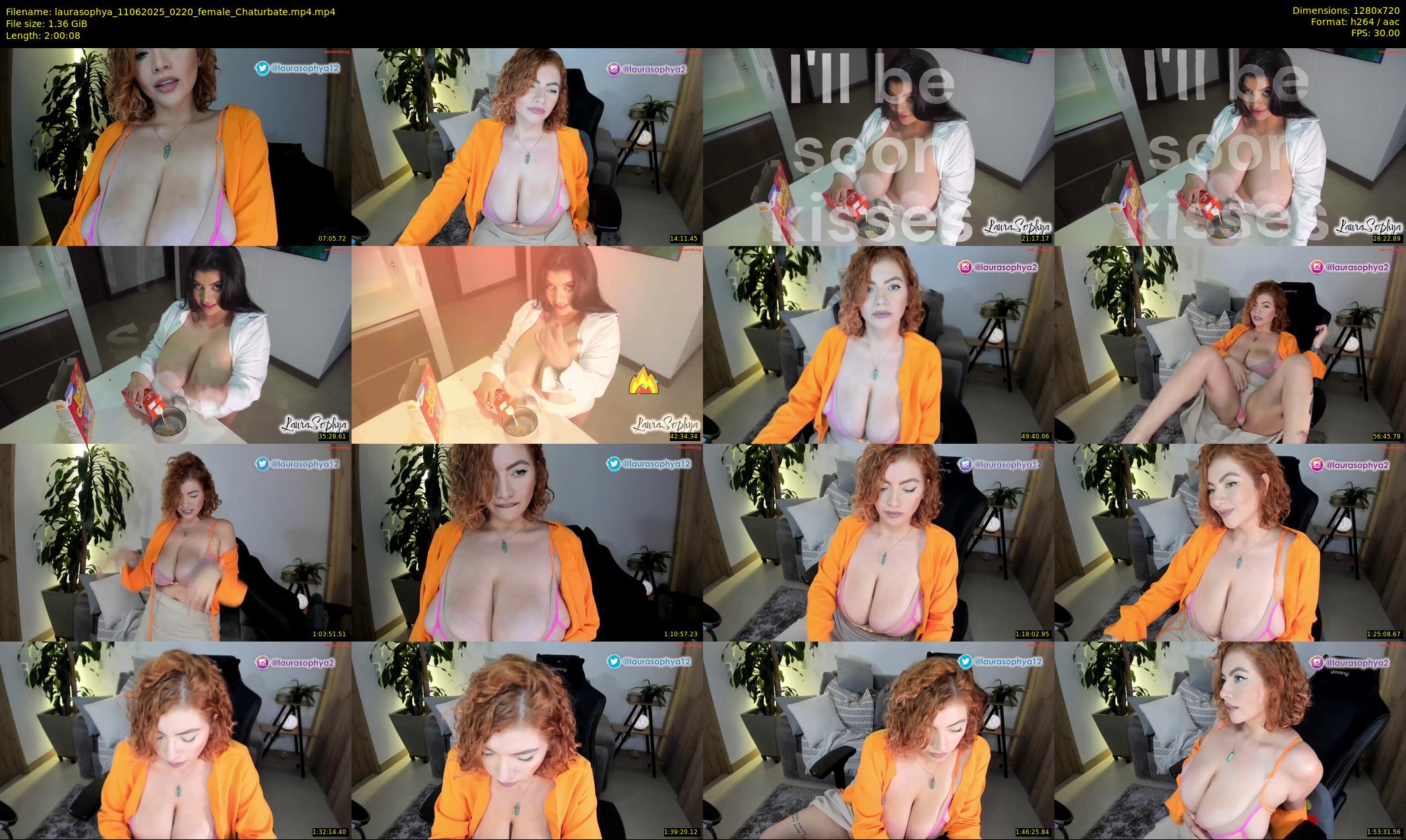 laurasophya — 121 minute Chaturbate female cam show recording, 720p, Jun 11, 2025