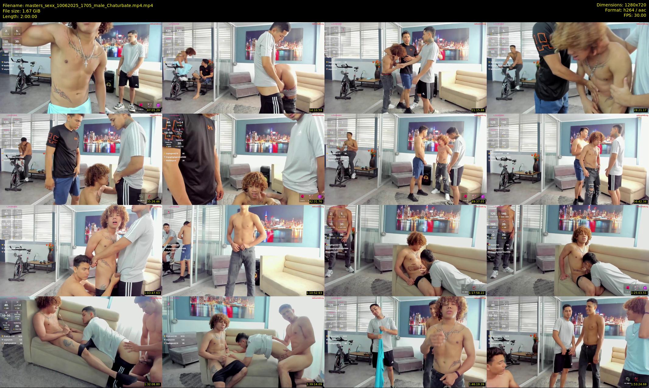 masters_sexx — 120 minute Chaturbate male cam show recording, 720p, Jun 10, 2025