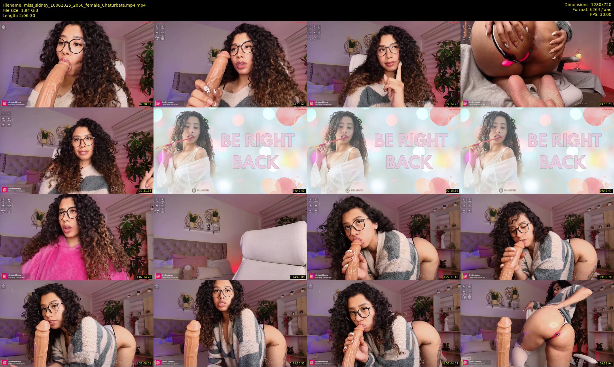 miss_sidney — 127 minute Chaturbate female cam show recording, 720p, Jun 10, 2025