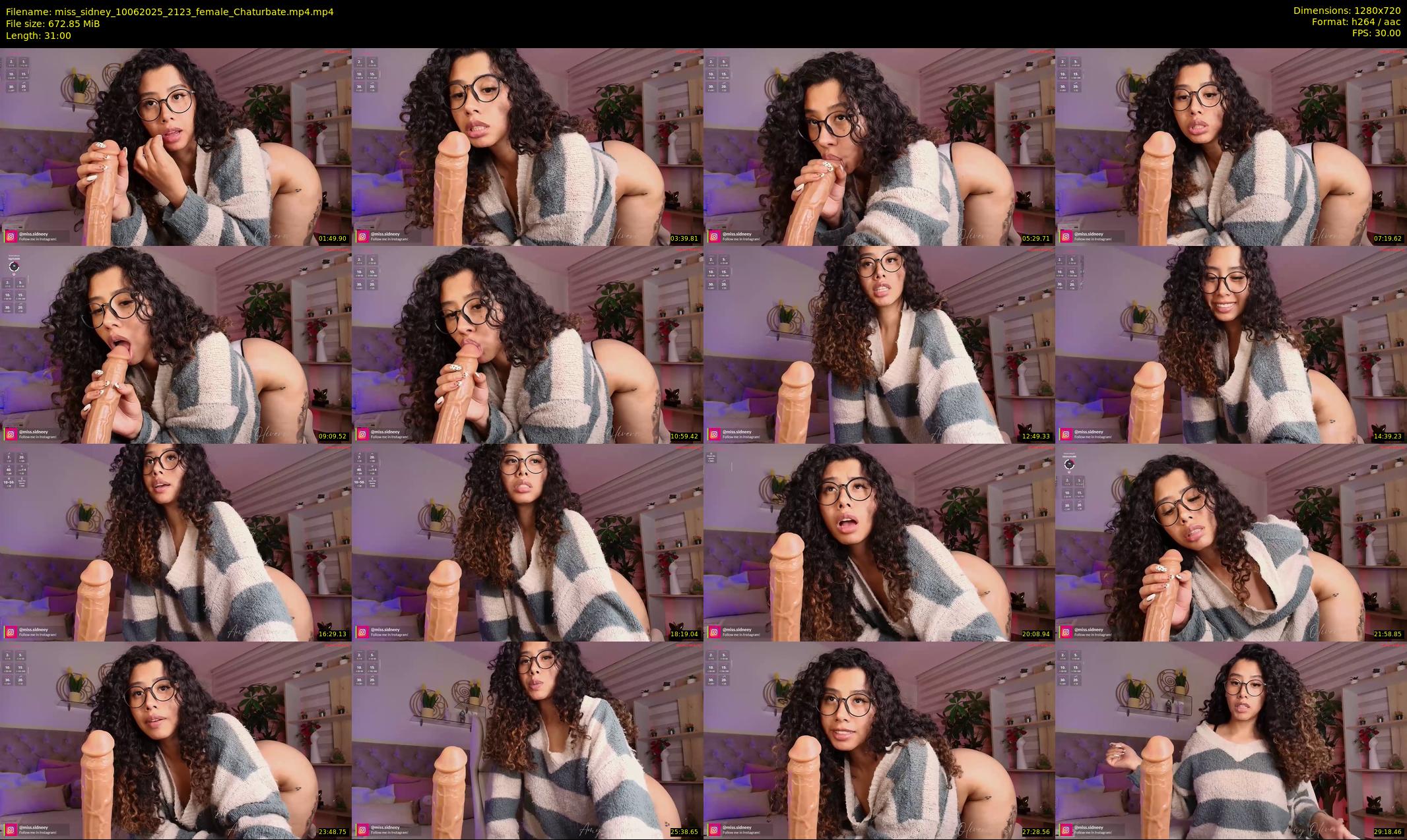 miss_sidney — 31 minute Chaturbate female cam show recording, 720p, Jun 10, 2025