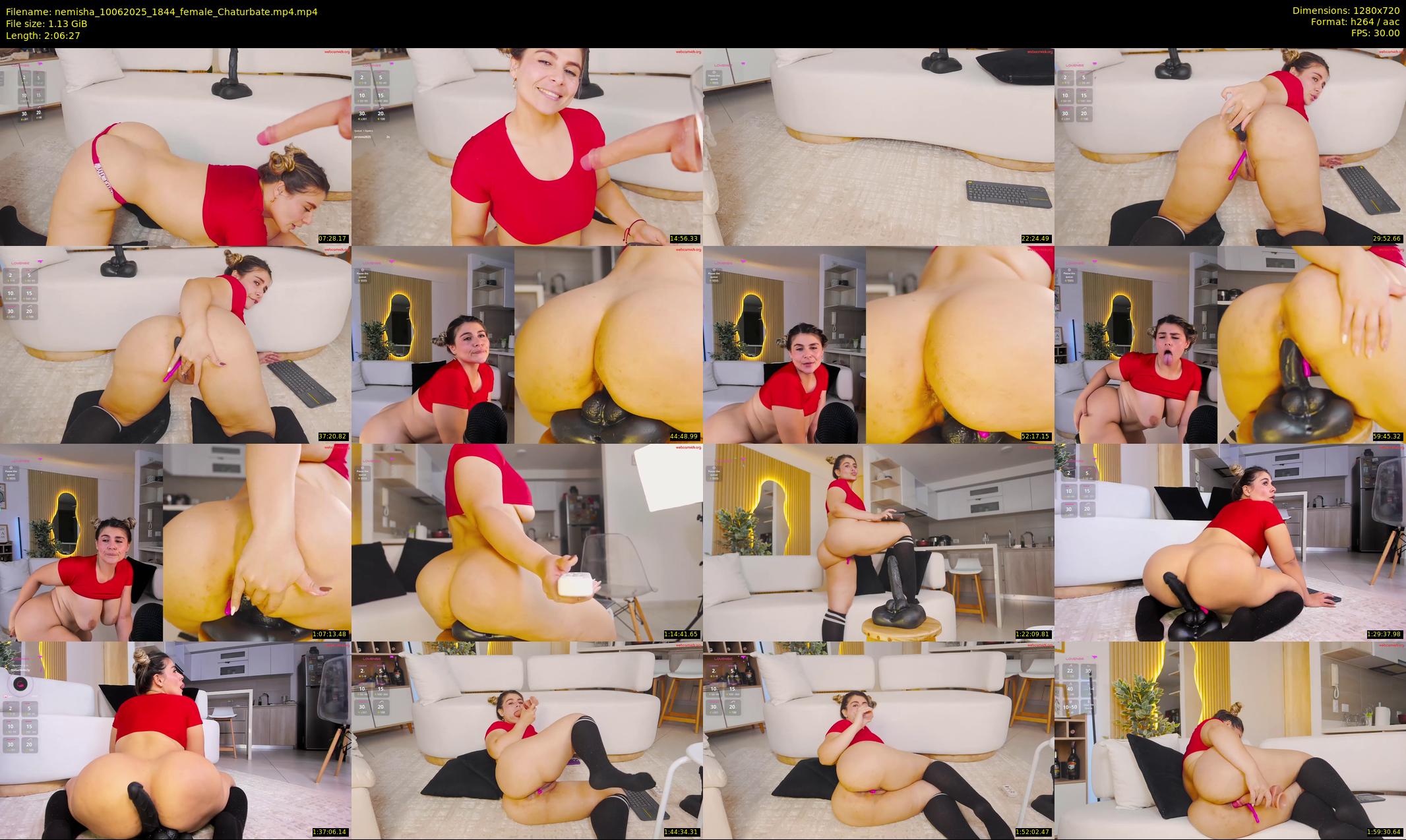 nemisha — 127 minute Chaturbate female cam show recording, 720p, Jun 10, 2025