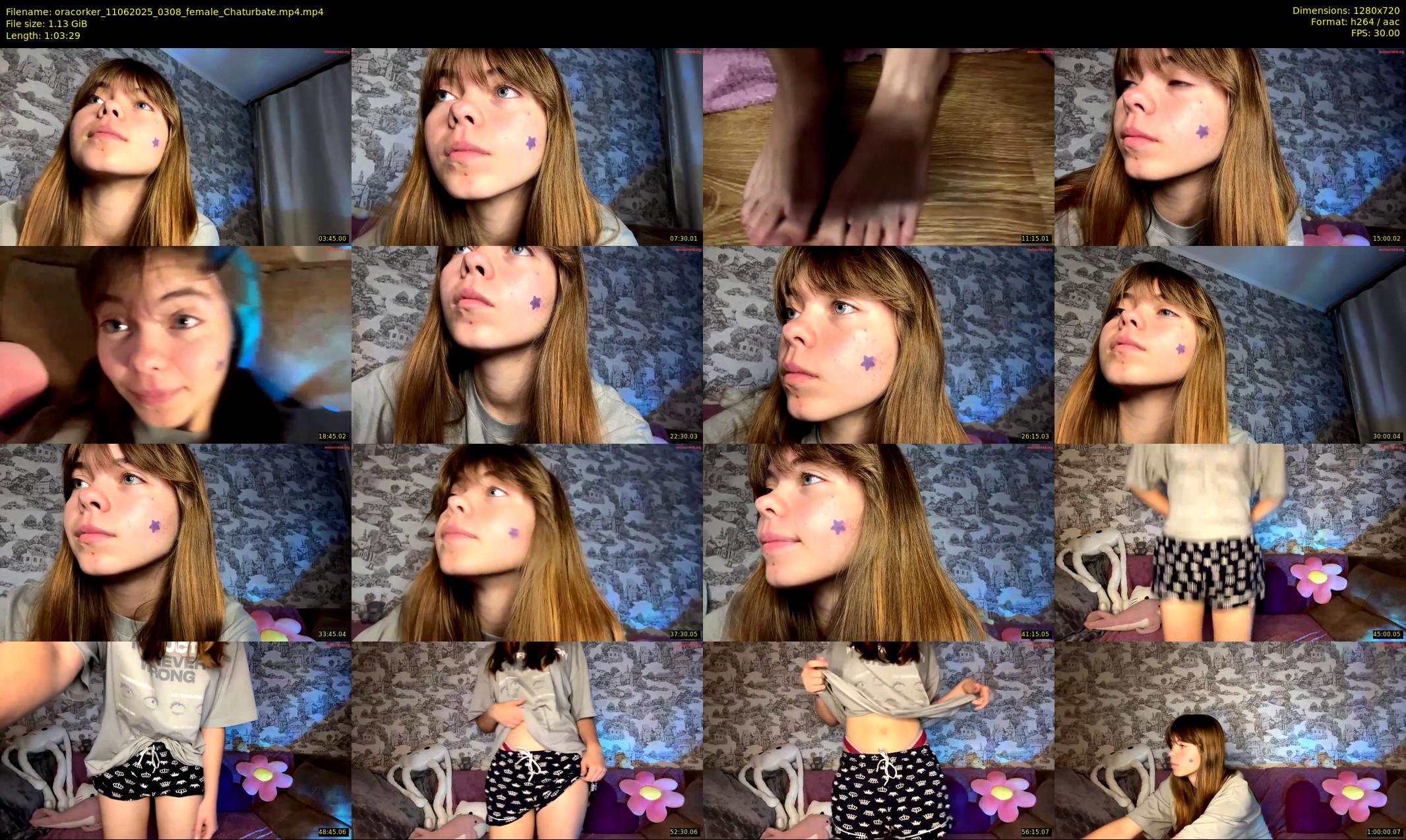 oracorker — 64 minute Chaturbate female cam show recording, 720p, Jun 11, 2025