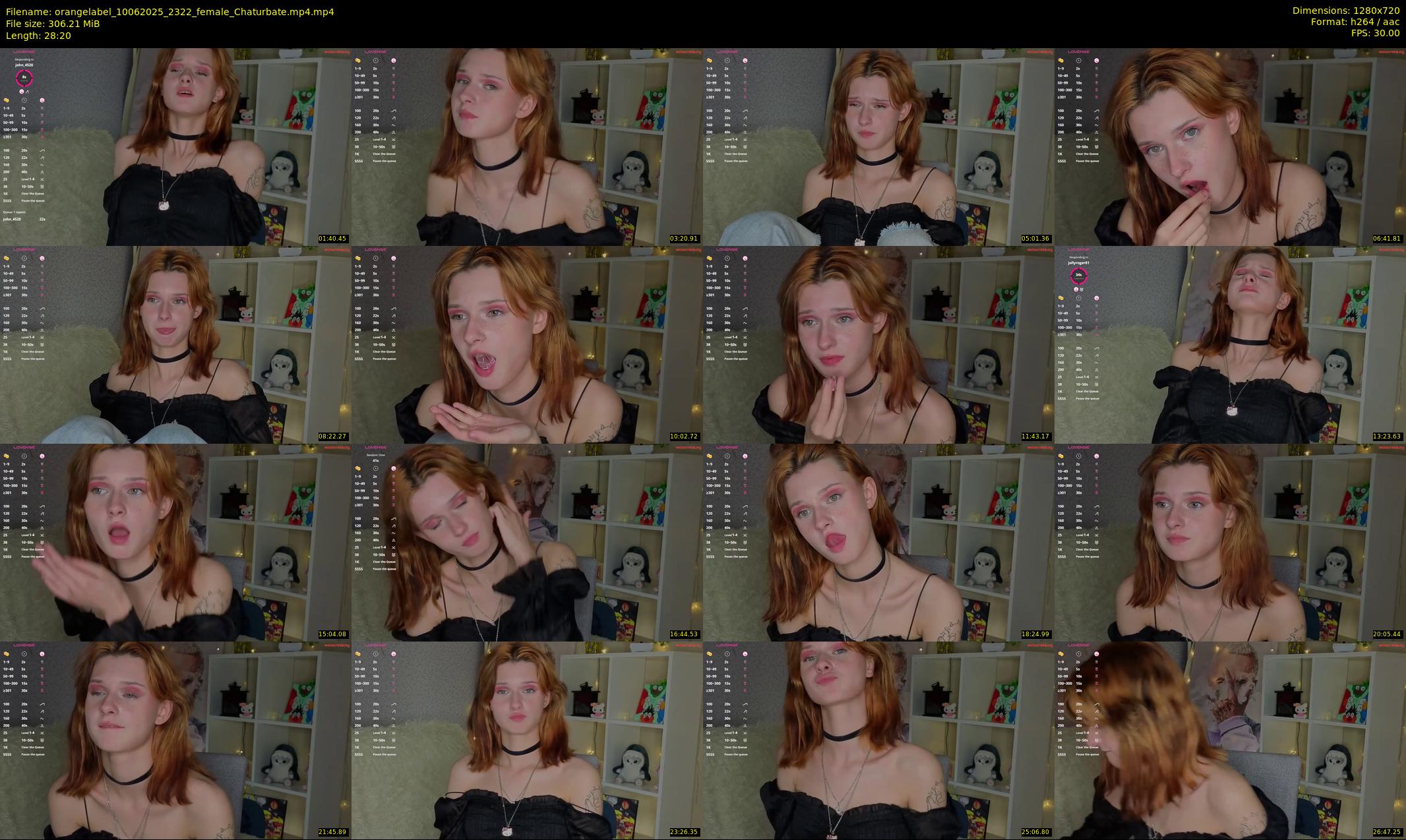 orangelabel — 29 minute Chaturbate female cam show recording, 720p, Jun 10, 2025