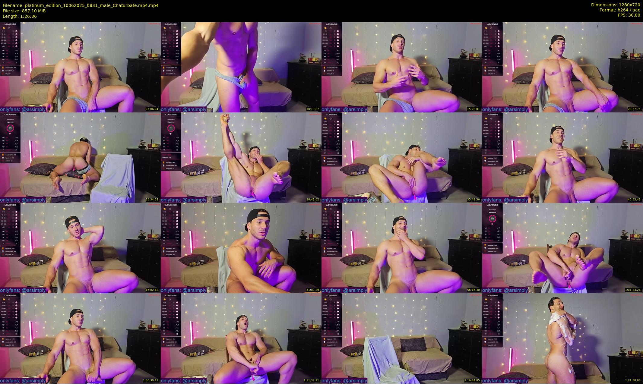 platinum_edition — 87 minute Chaturbate male cam show recording, 720p, Jun 10, 2025